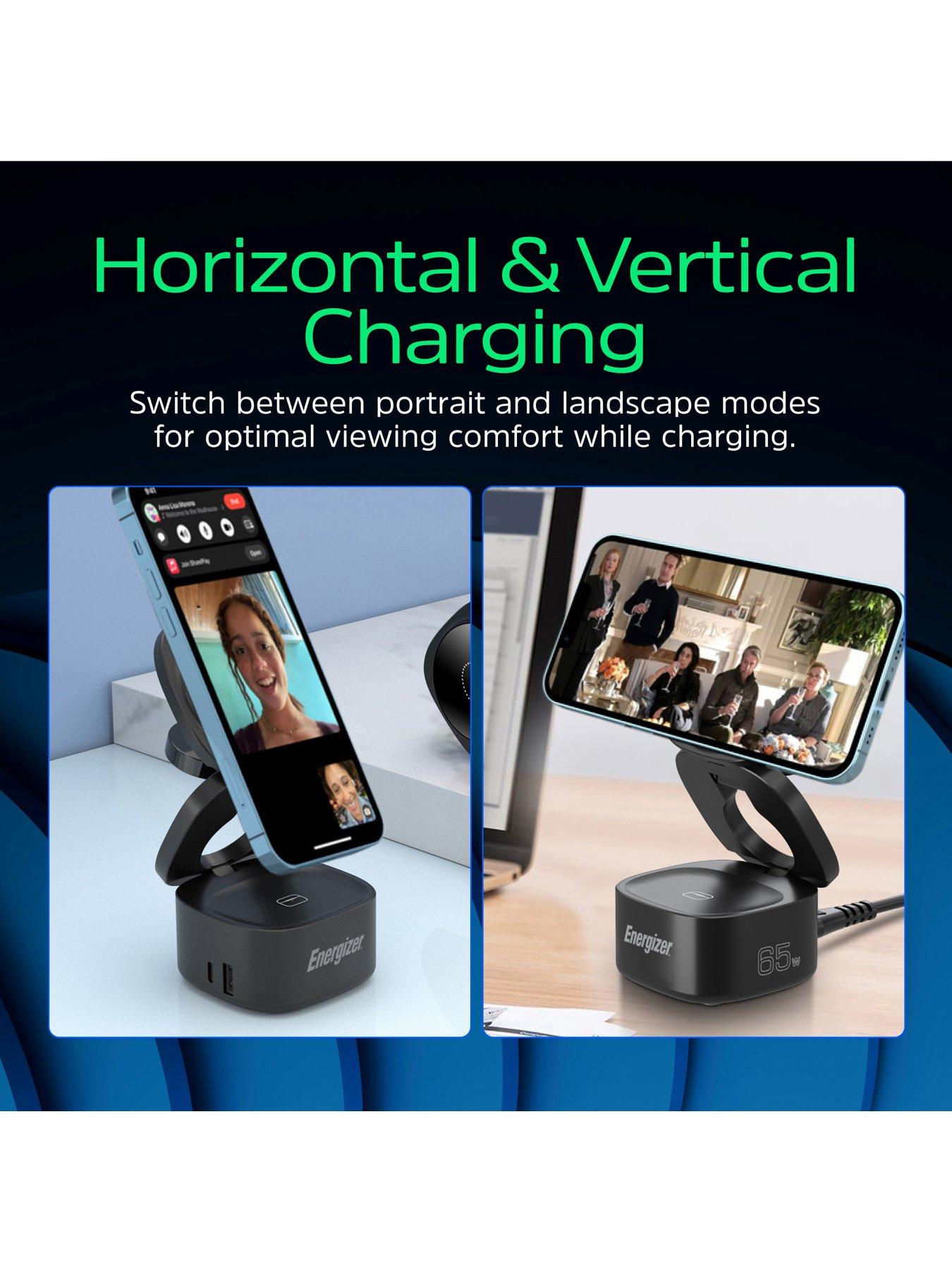 Image 7 of 7 of Energizer 15W 5-in-1 QI Wireless Stand & Dock White