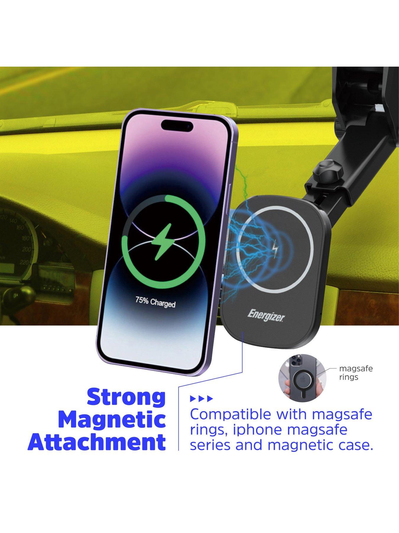 Image 6 of 7 of Energizer In-Car Magnetic QI Wireless charger Black