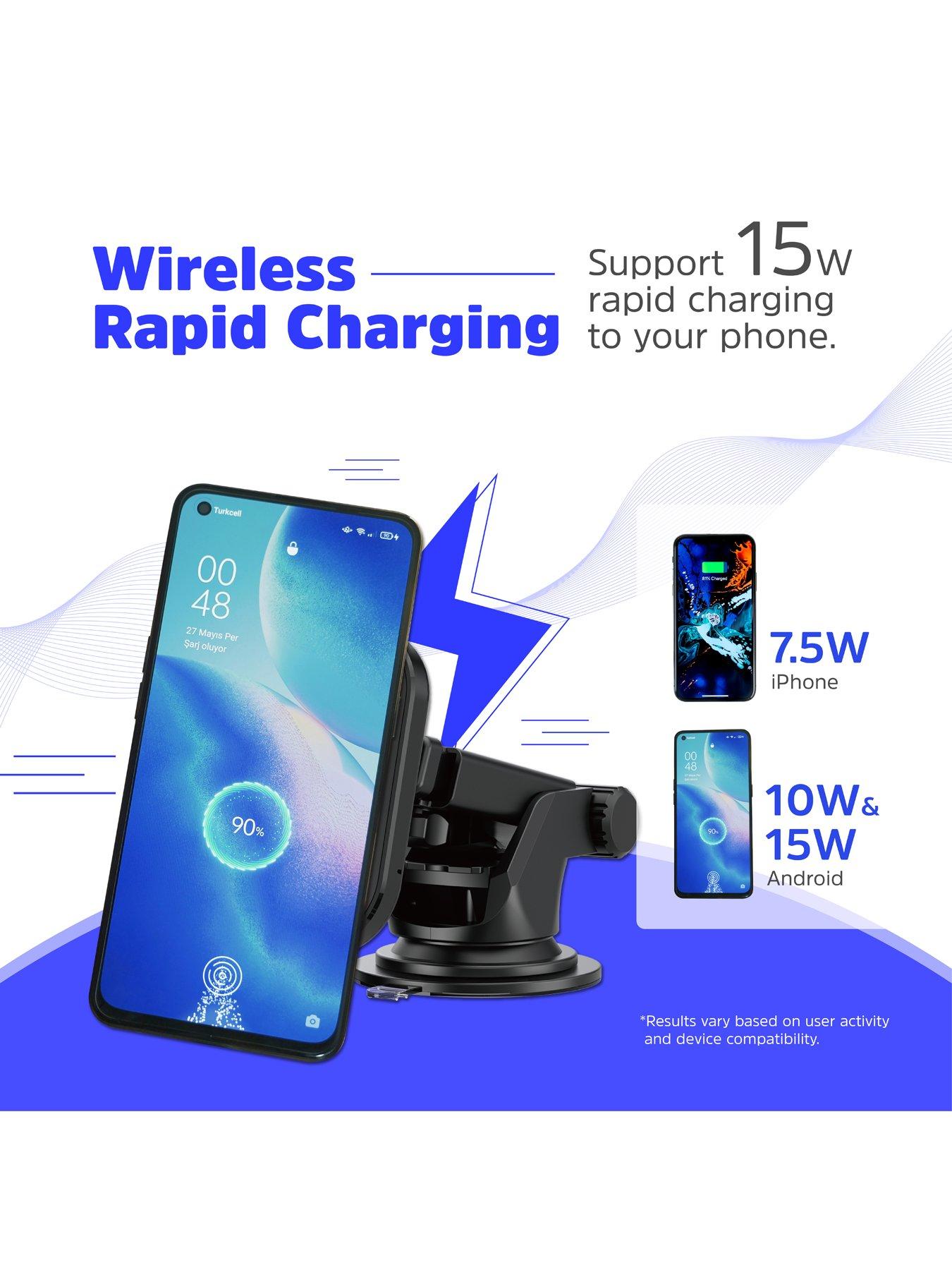 Image 7 of 7 of Energizer In-Car Magnetic QI Wireless charger Black