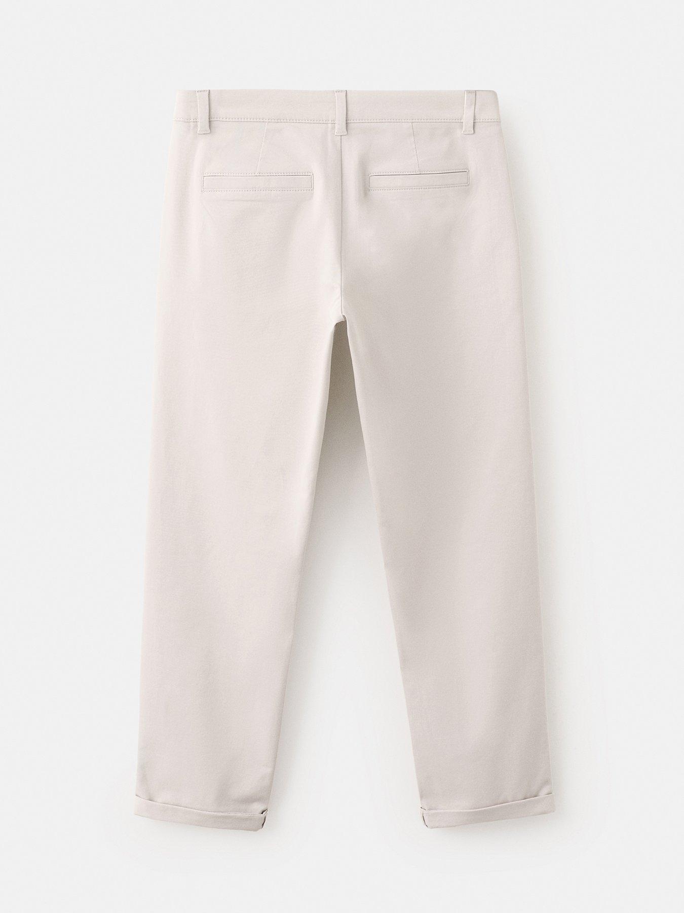 Image 2 of 4 of Mango Boys Slim Leg Chinos - Cream