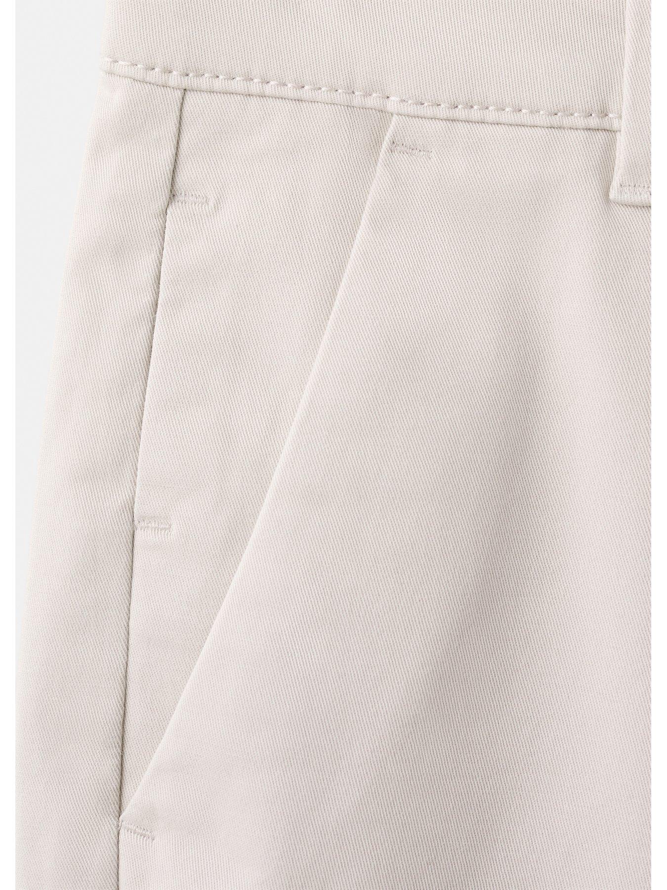 Image 3 of 4 of Mango Boys Slim Leg Chinos - Cream