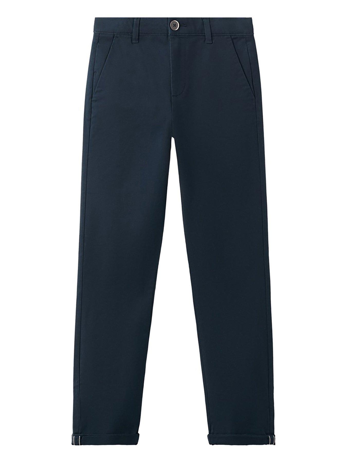 Mango Boys Slim Leg Chinos, Navy, Size 9 Years