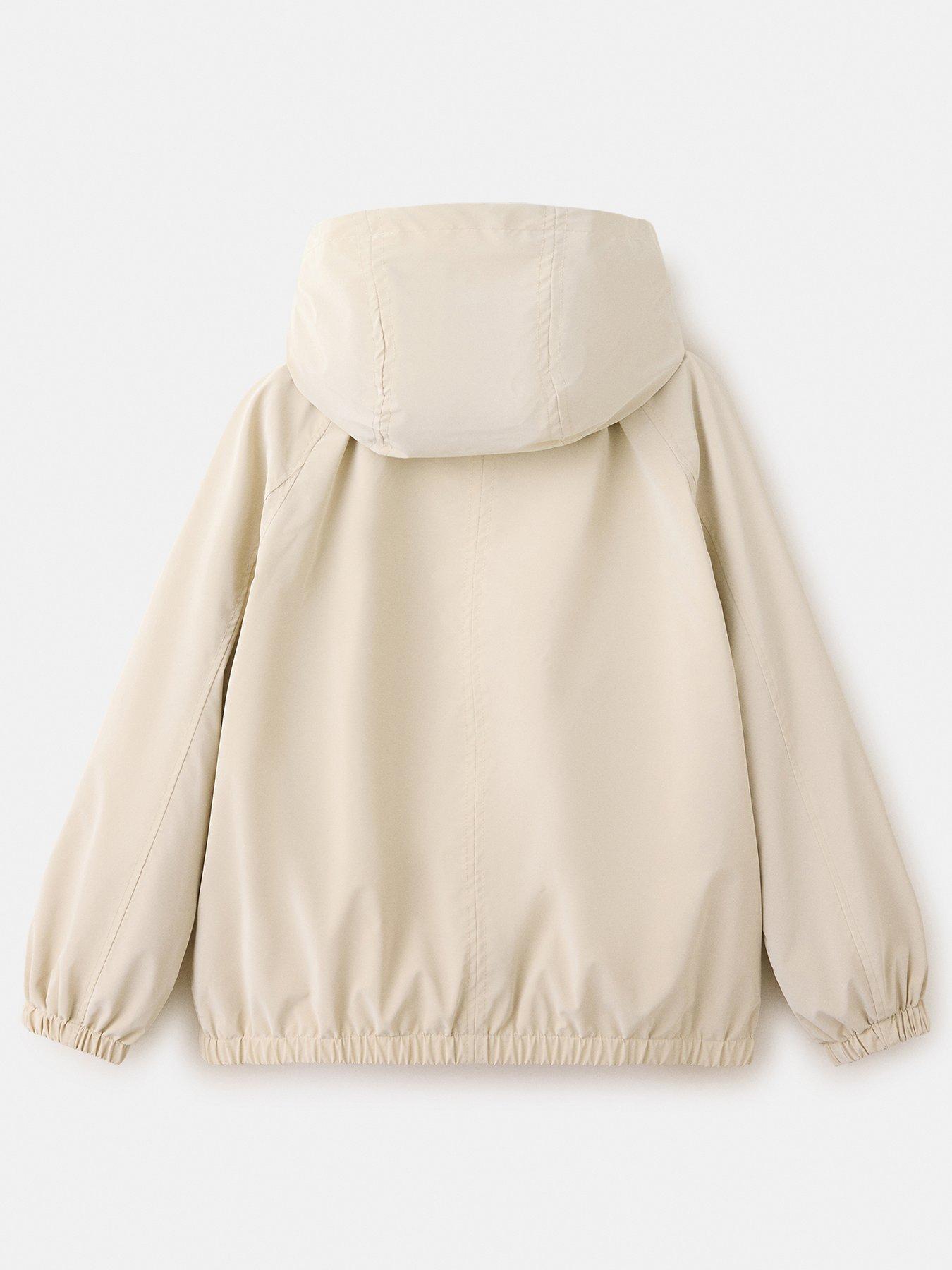Image 2 of 4 of Mango Girls Elasticated Waist Raincoat - Beige