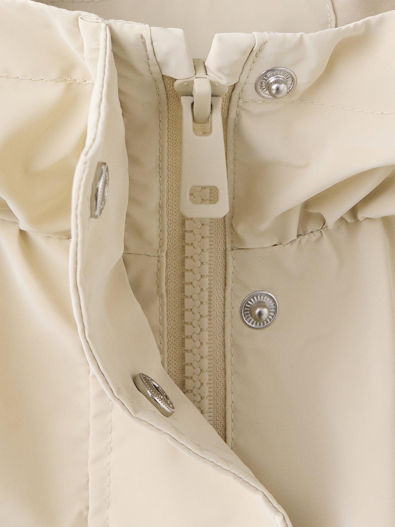 Image 3 of 4 of Mango Girls Elasticated Waist Raincoat - Beige