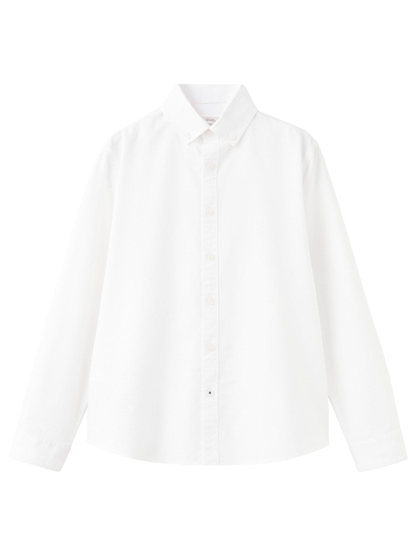 Mango Boys Oxford Shirt, White, Size 11 Years