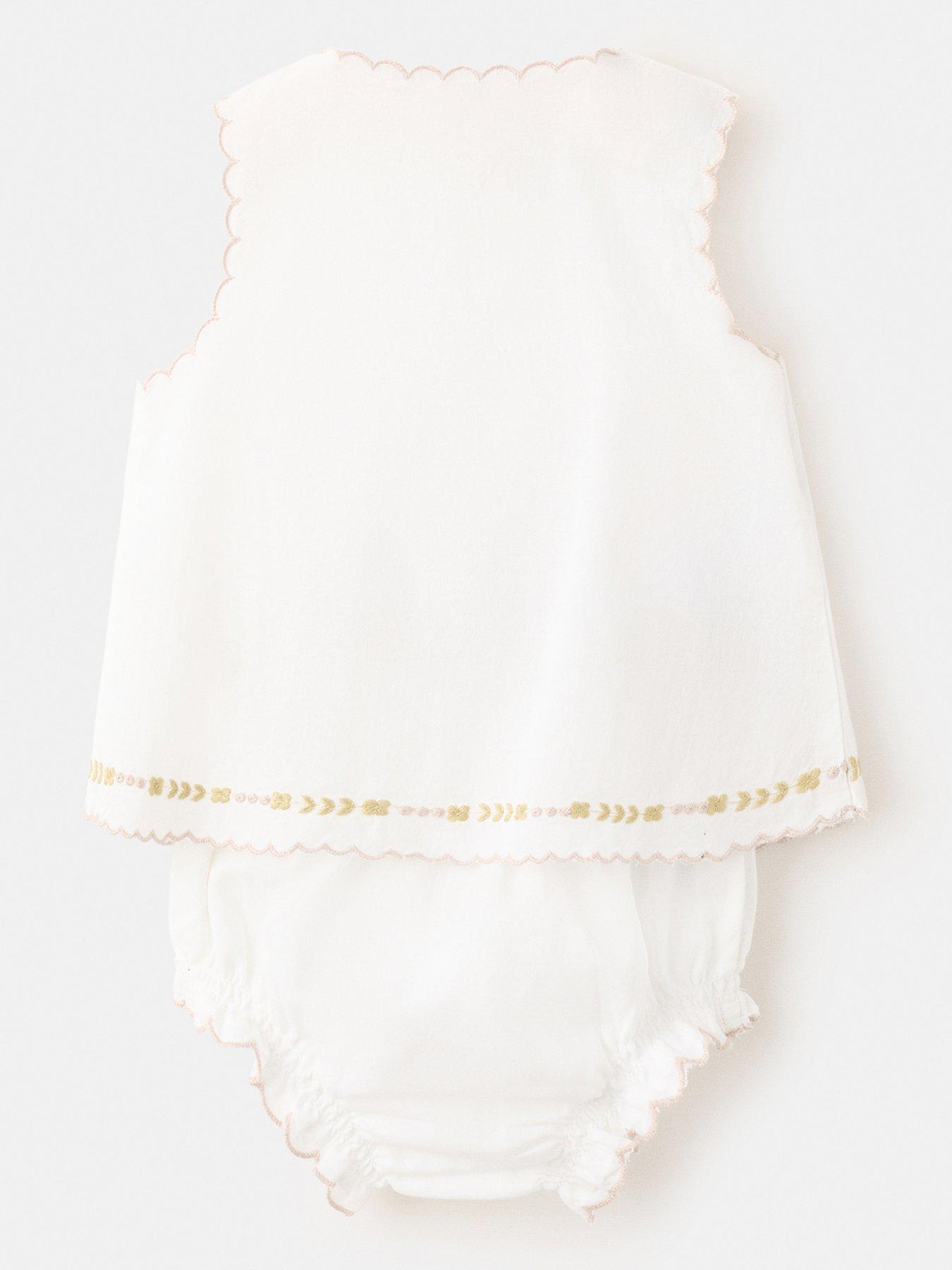 Image 2 of 4 of Mango Baby Girls Dress &amp; Bloomers - White