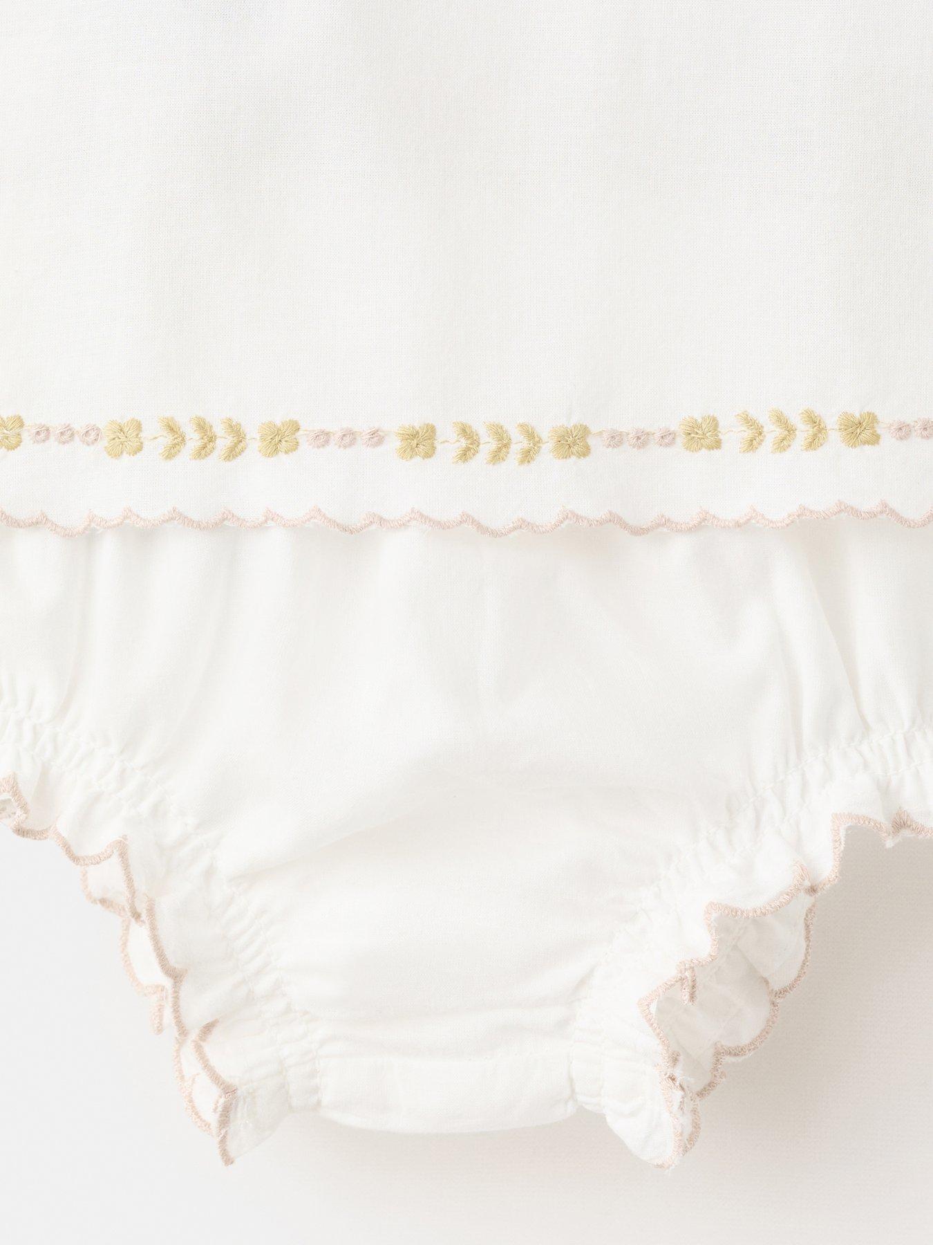 Image 3 of 4 of Mango Baby Girls Dress &amp; Bloomers - White