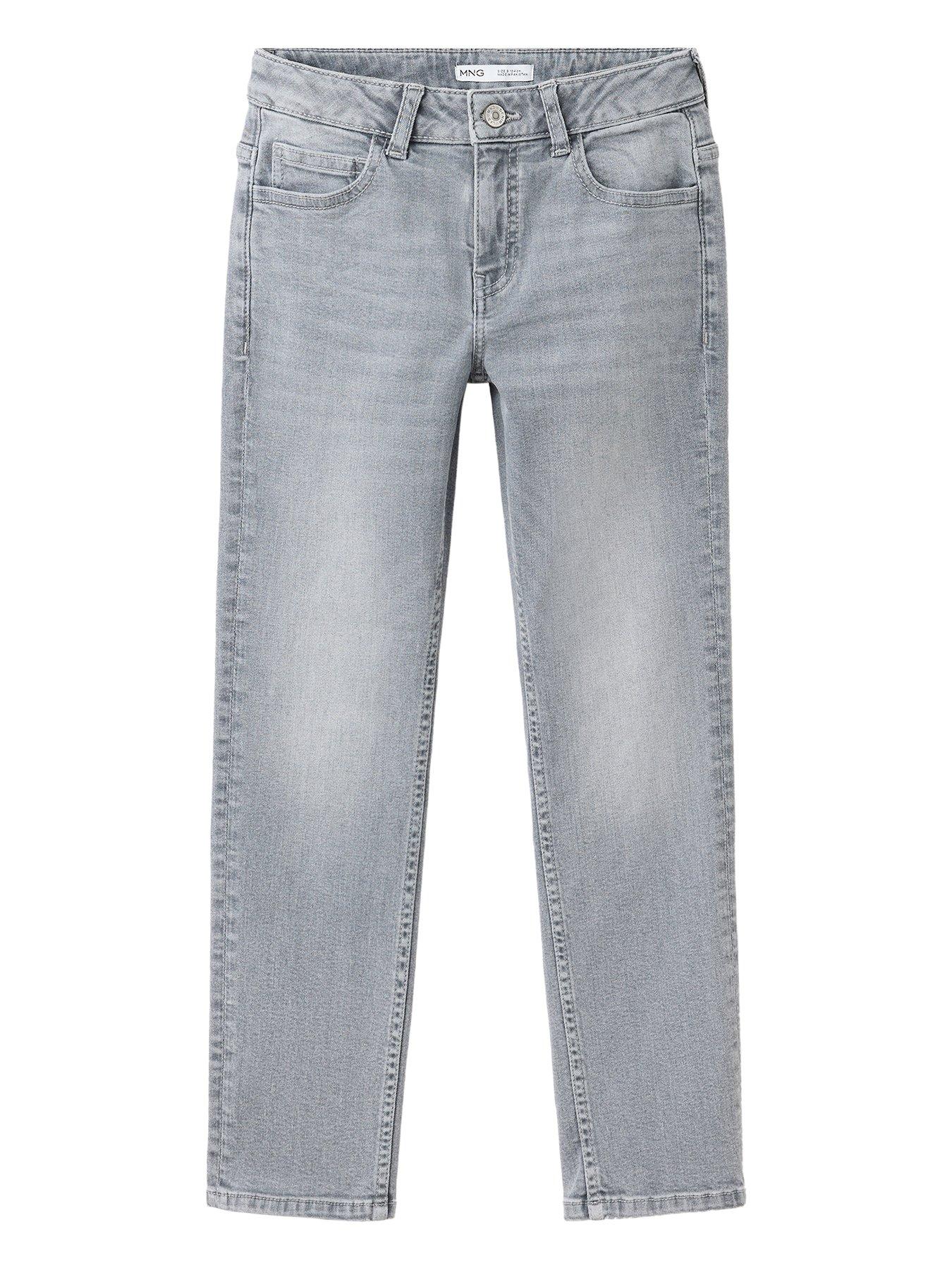 Mango Boys Slim Fit Jeans - Grey