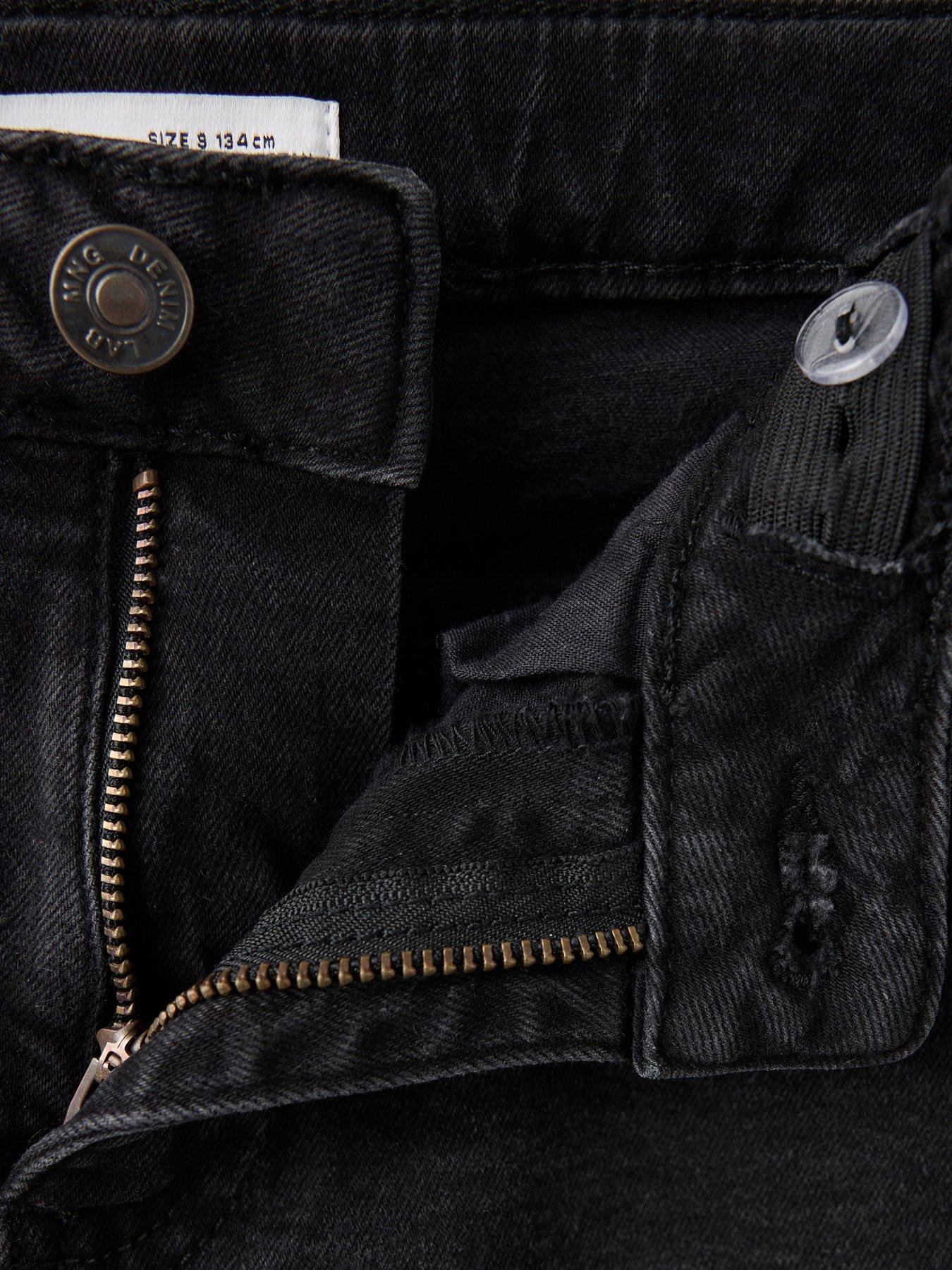 Image 4 of 4 of Mango Boys Slim Fit Jeans - Black