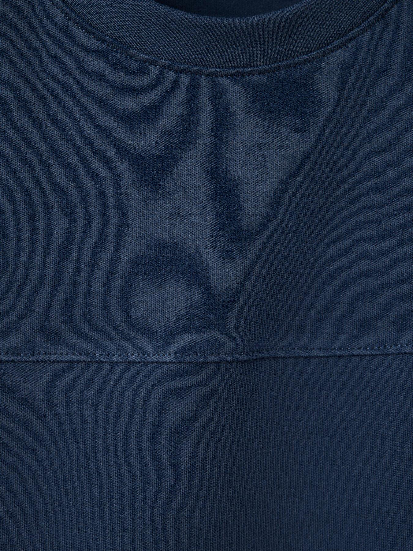 Image 3 of 4 of Mango Boys Long Sleeve Basic T-Shirt - Navy
