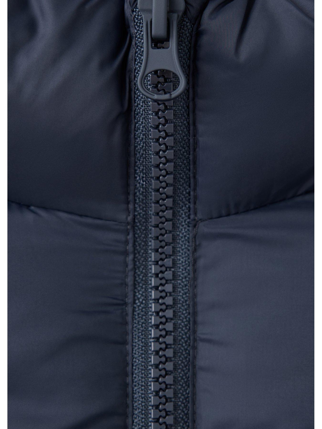 Image 3 of 4 of Mango Girls Funnel Neck Puffer Jacket - Navy
