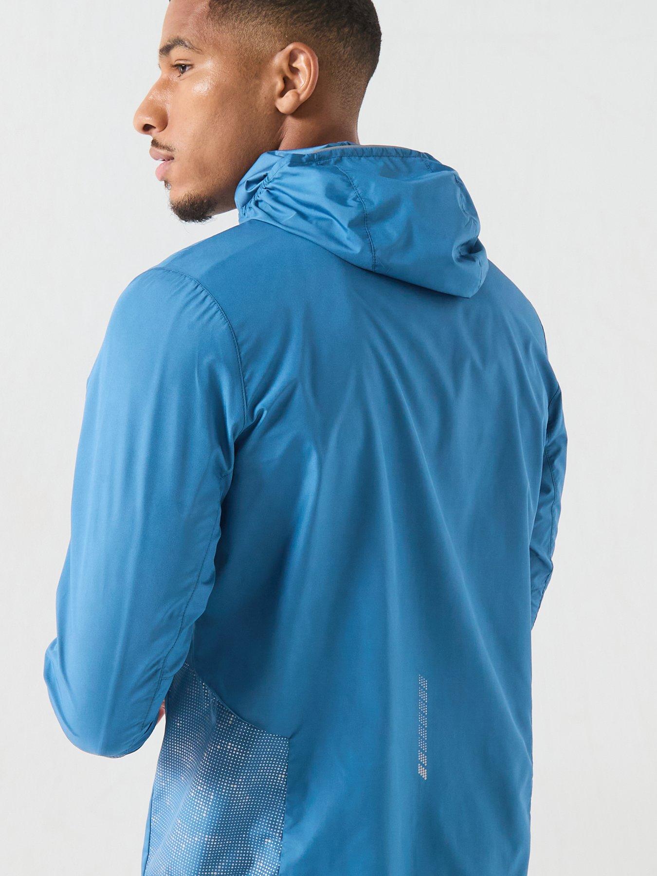 Image 5 of 6 of Ronhill Mens Tech Reflect Reflective Wind-Resistant Jacket - Blue