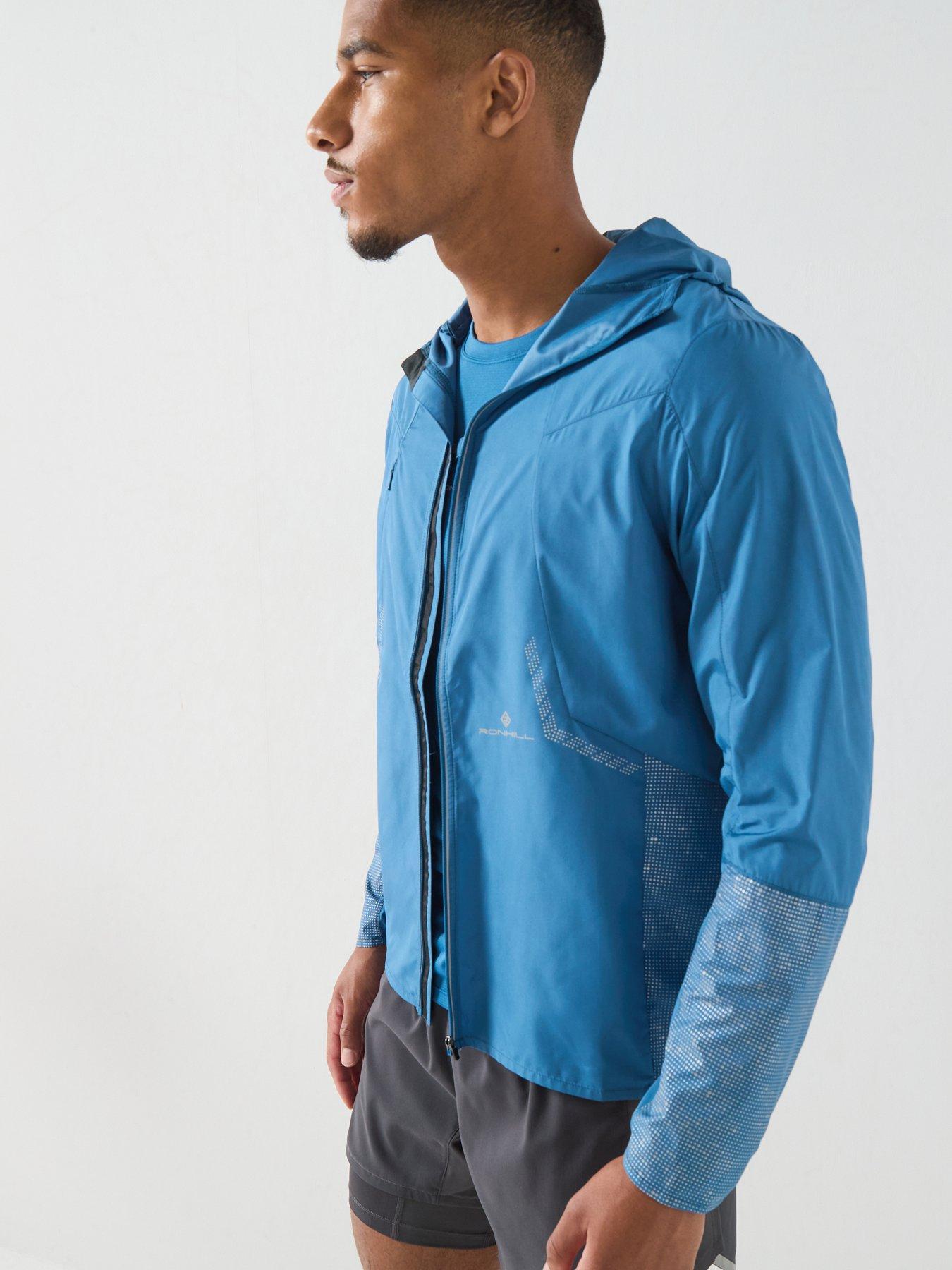 Image 6 of 6 of Ronhill Mens Tech Reflect Reflective Wind-Resistant Jacket - Blue