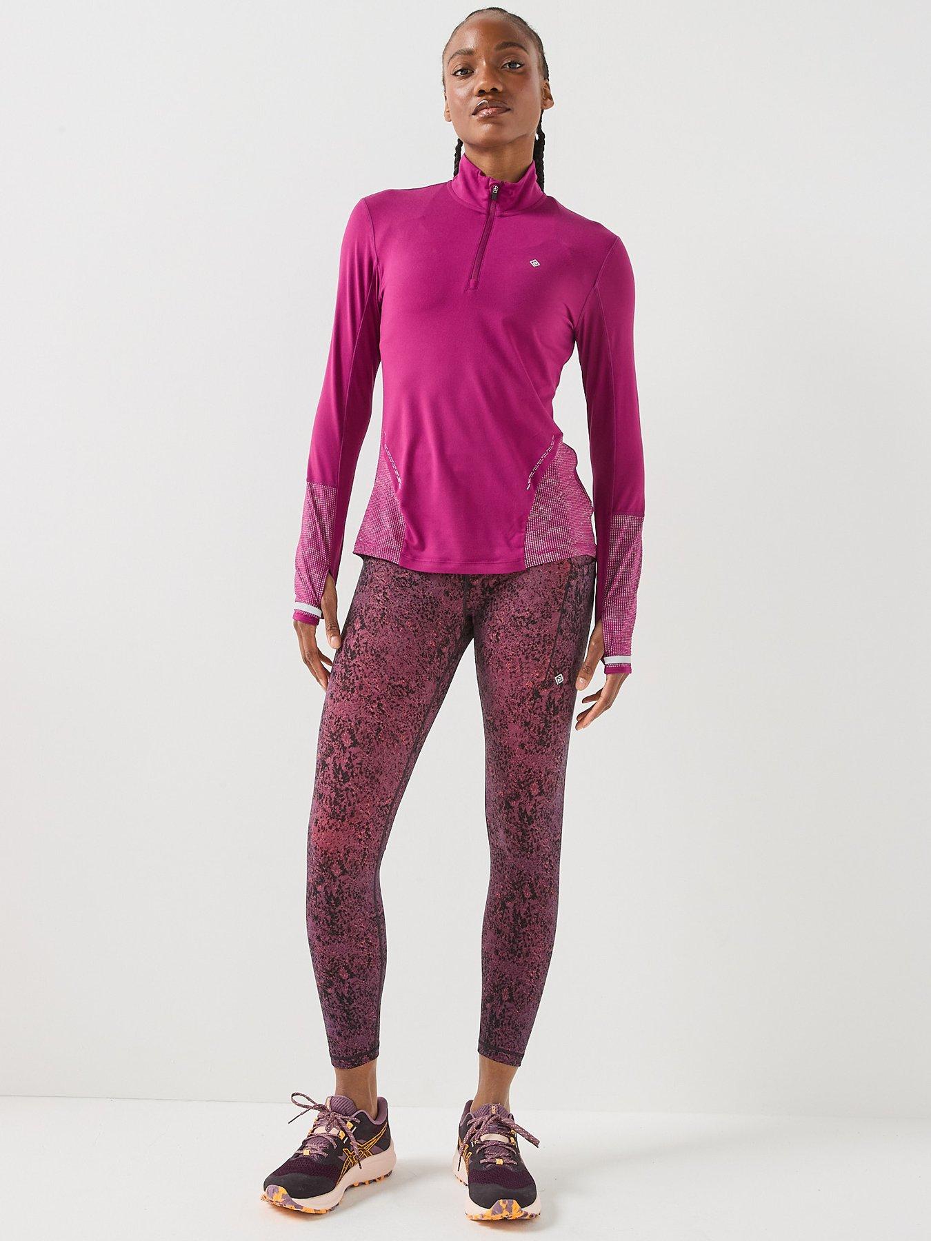 Image 5 of 6 of Ronhill Womens Tech Reflect Half Zip Thermal Blouse - Purple