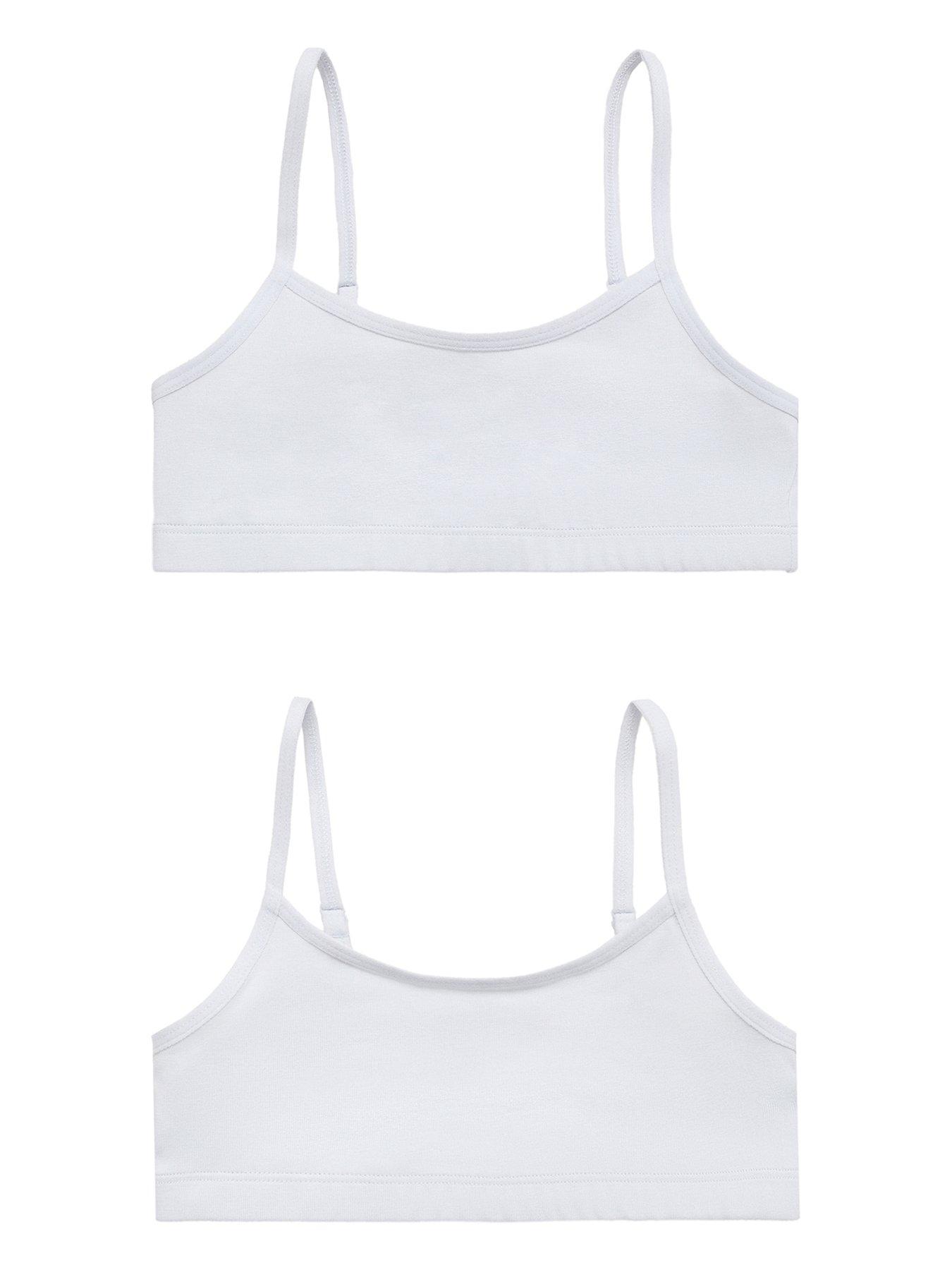Mango Girls 2 Pack Crop Tops - Light Blue