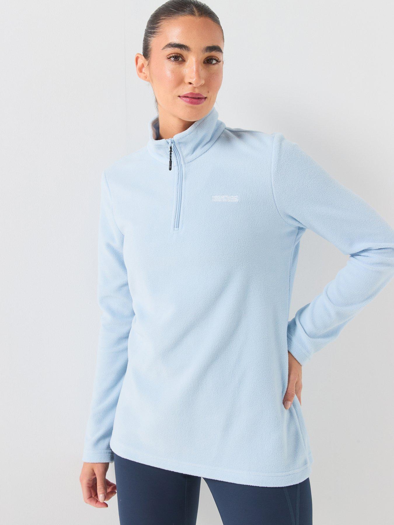 Regatta Women's Baby Blue Sweethart Lightweight Half Zip Fleece In | Size: 8 - Image 3