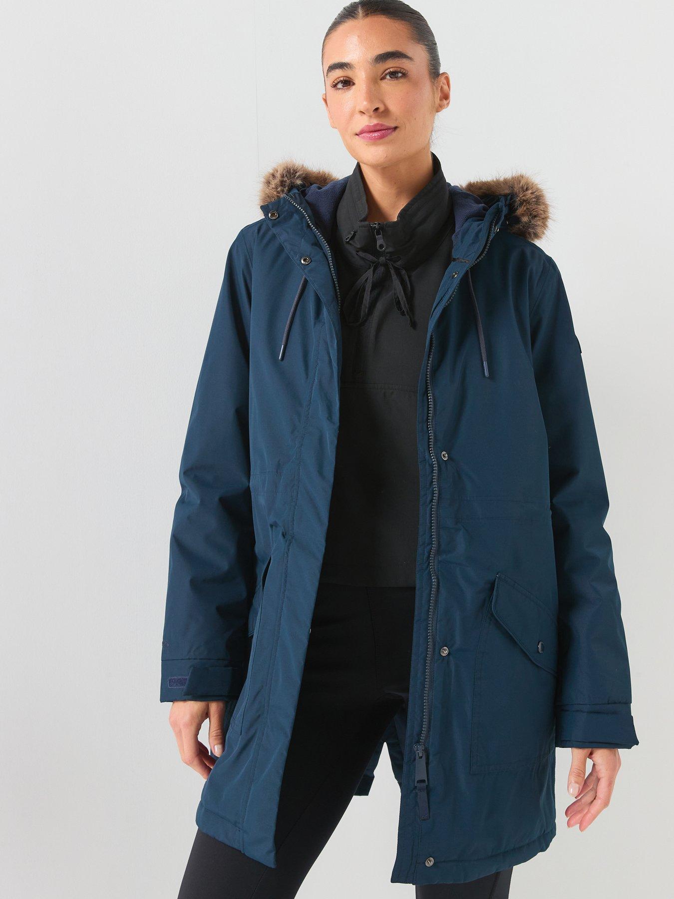 Regatta Women's Waterproof Hooded Sophia Insulated Jacket in Navy | Size: 20 - Image 5