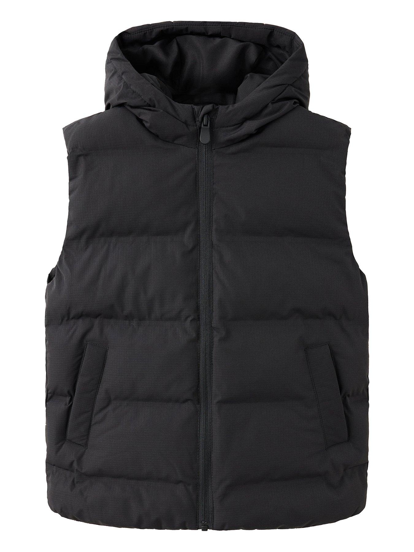 Mango Boys Hooded Gilet - Black