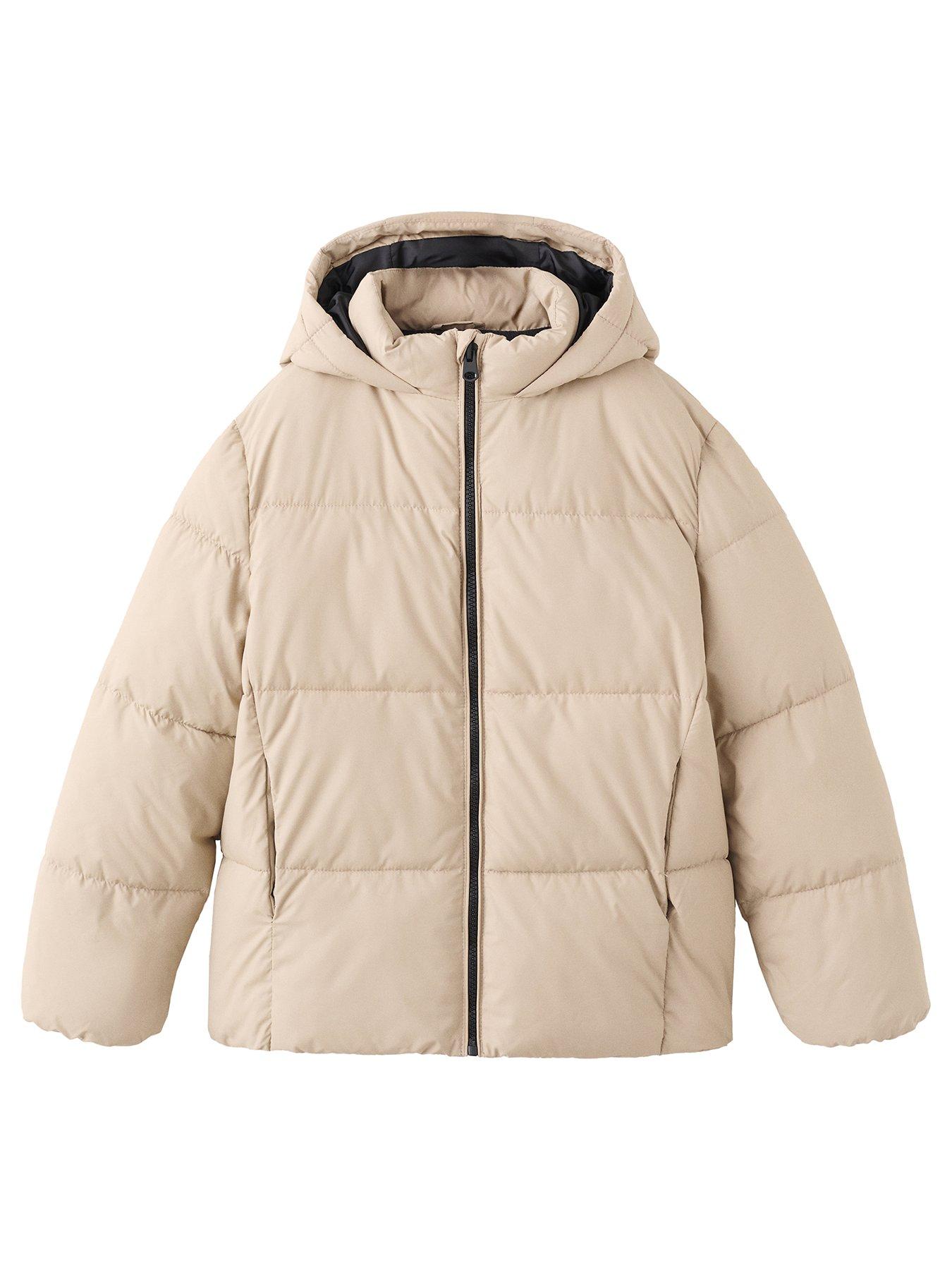 Image 1 of 4 of Mango Boys Padded Short Coat - Cream