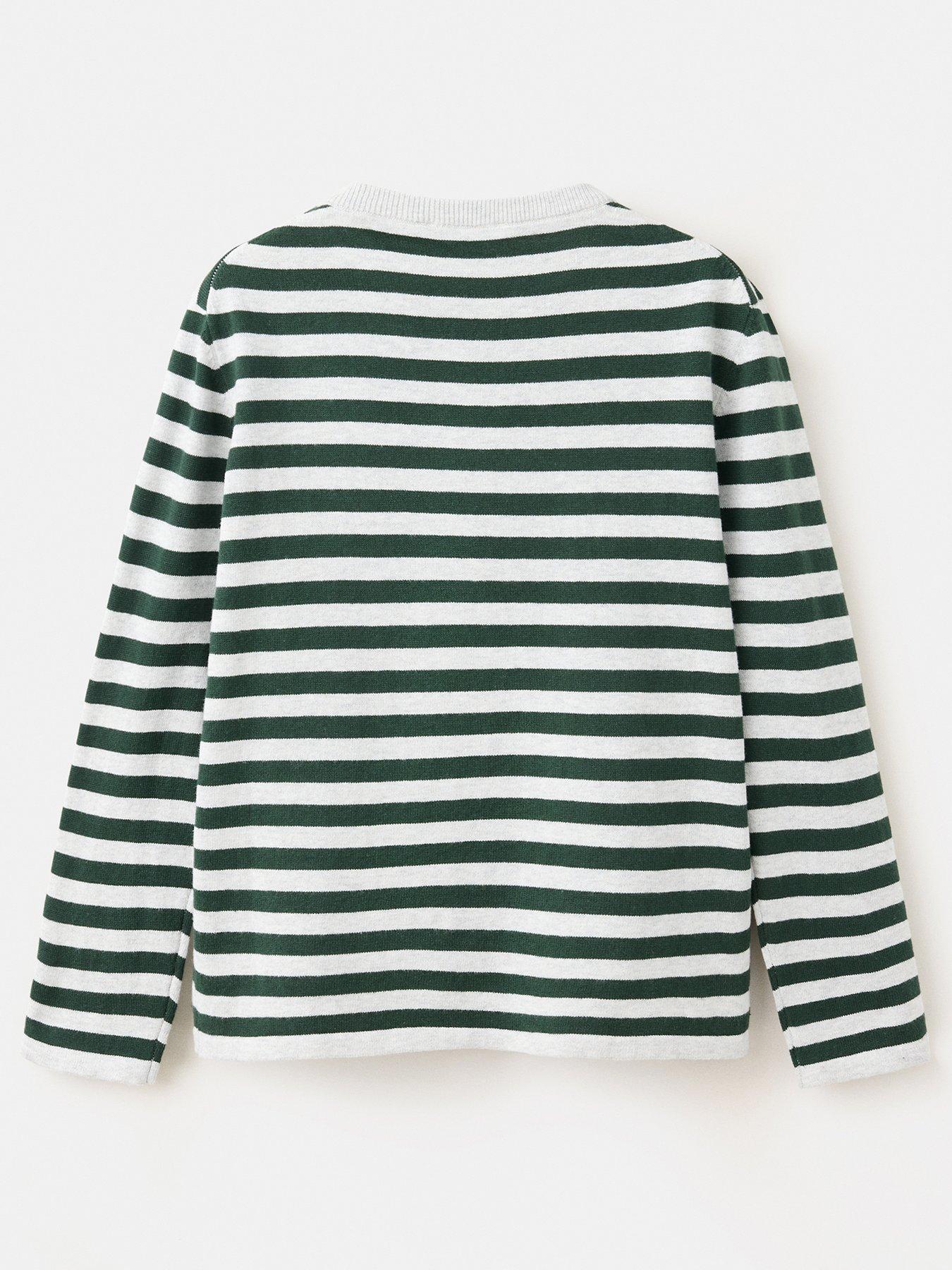 Image 3 of 6 of Mango Boys Striped Knitted Jumper - Grey