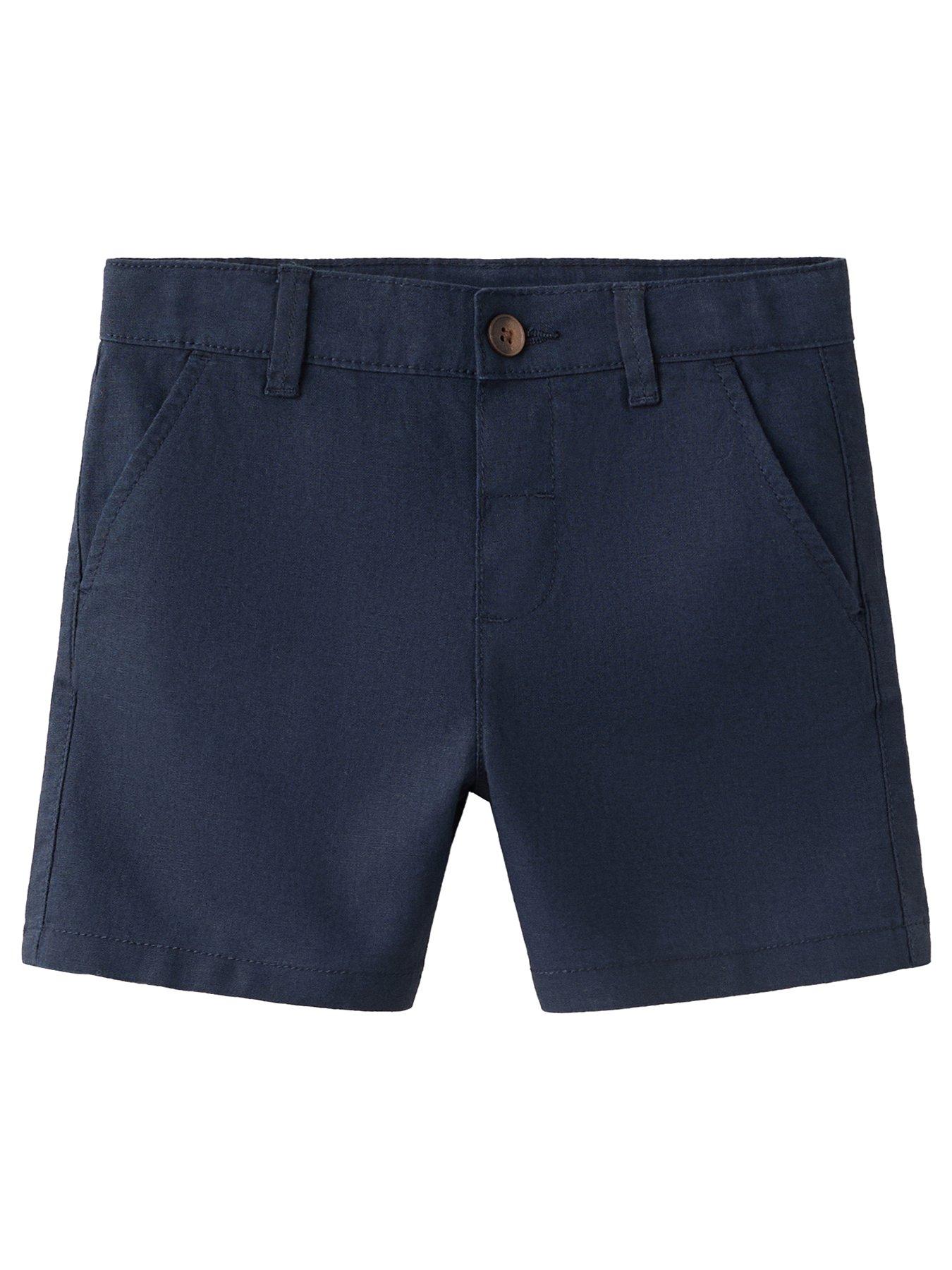Mango Younger Boys Bermuda Shorts, Navy, Size 4-5 Years