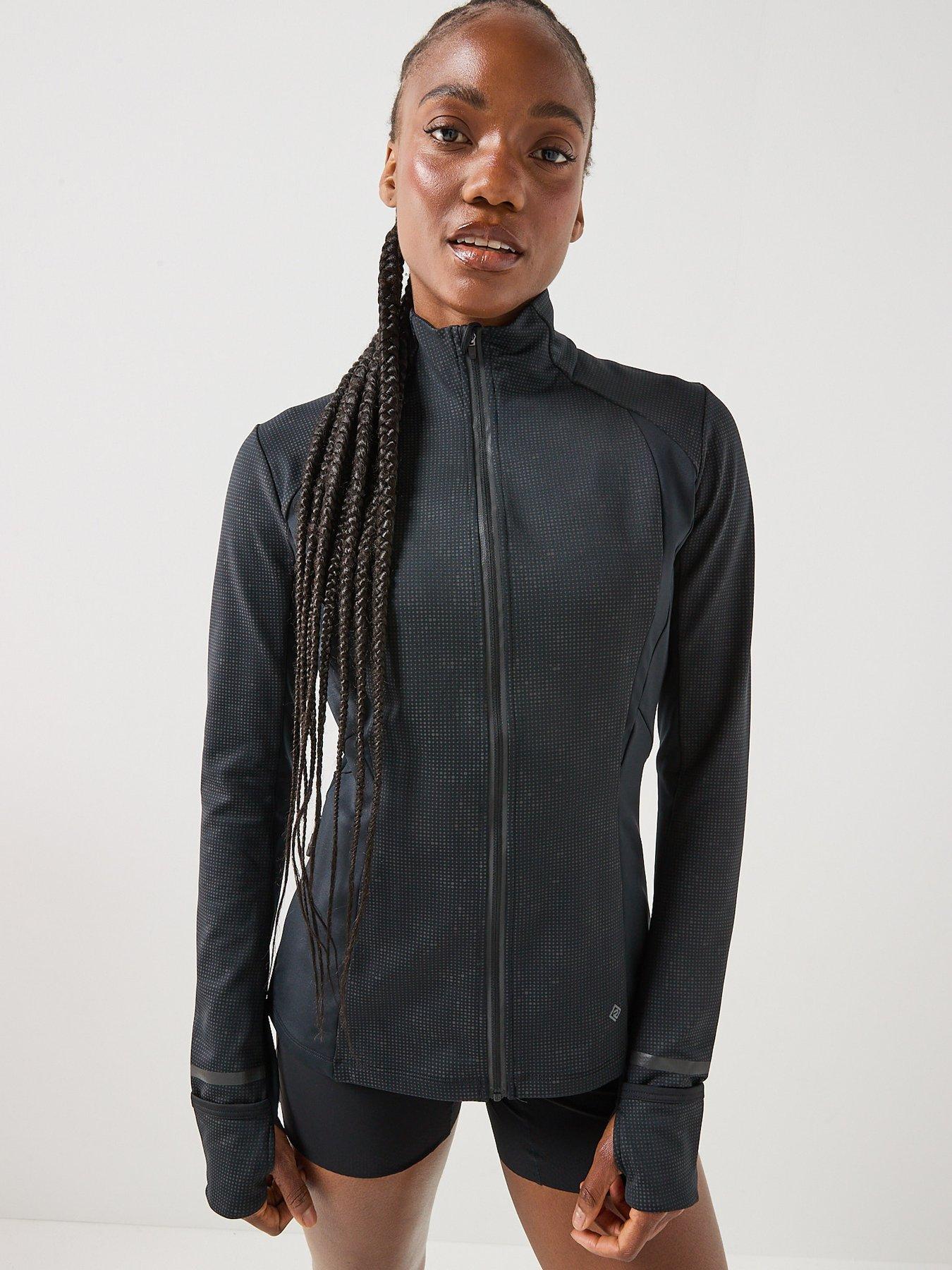 Image 6 of 6 of Ronhill Womens Tech Reflect Lux Reflective Full Zip Pocket Jacket - Black