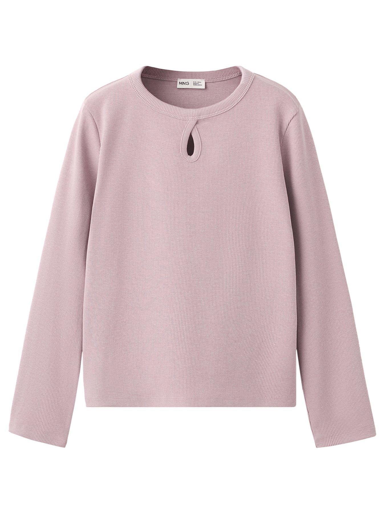 Image 1 of 4 of Mango Girls Long Sleeve T-Shirt - Purple