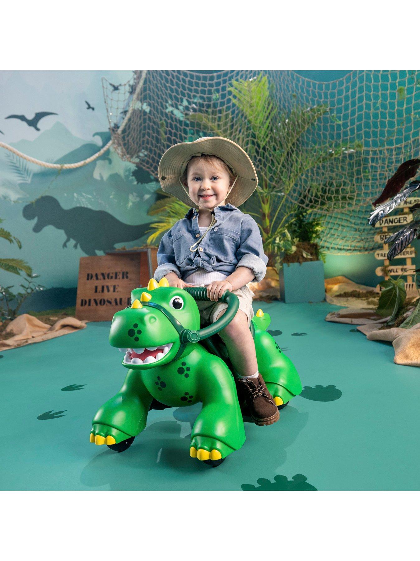 Image 4 of 7 of Light-Up Mist Roaring Dino Electric Ride-On Ride-On