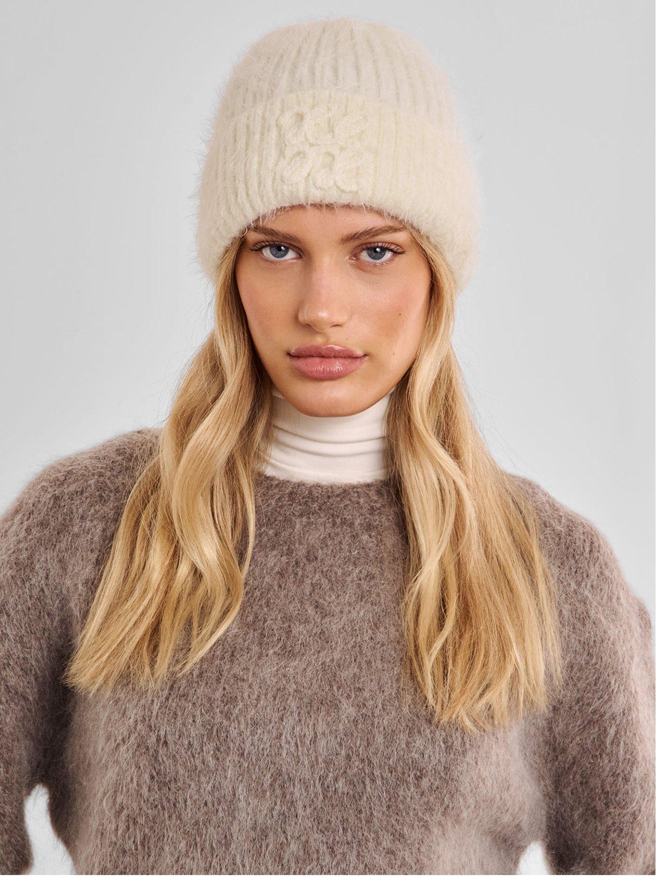 Katie Loxton Logo Applique Hat - Off White