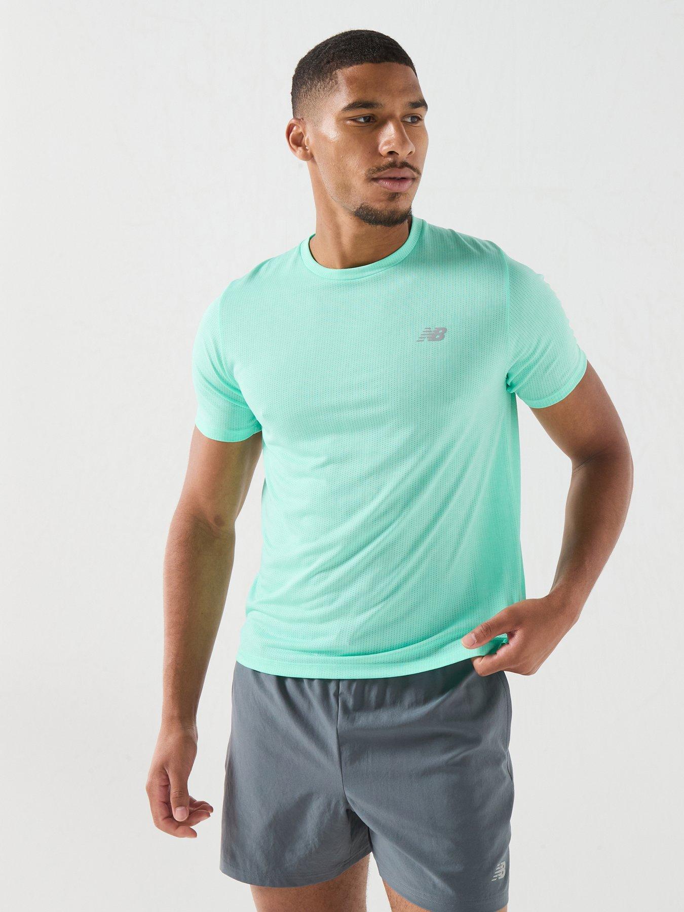 New Balance Mens Running Athletics T-Shirt - Green
