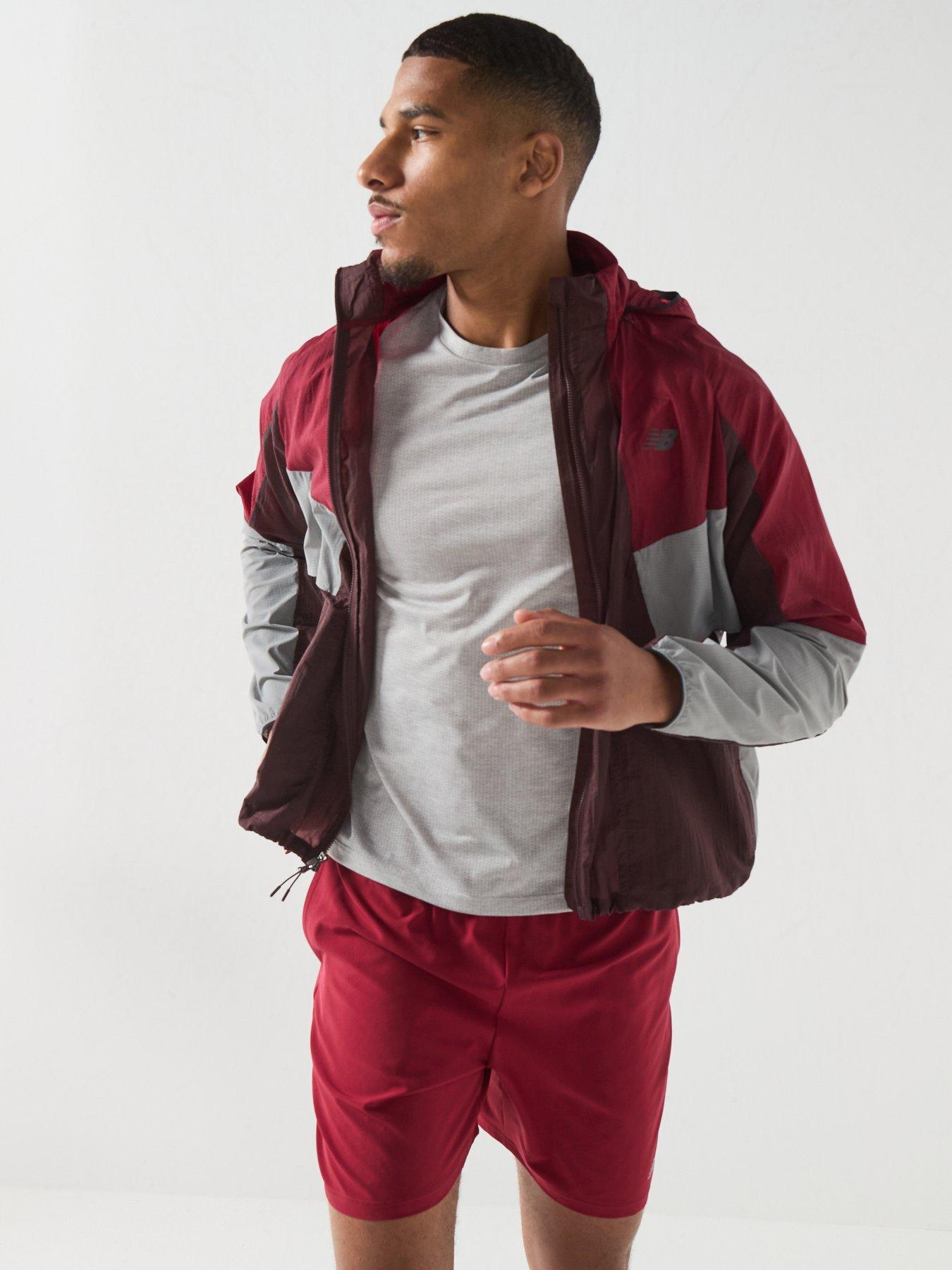 Image 6 of 6 of New Balance Mens Running Essential NB DRY 7 Inch Drawcord Shorts - Red