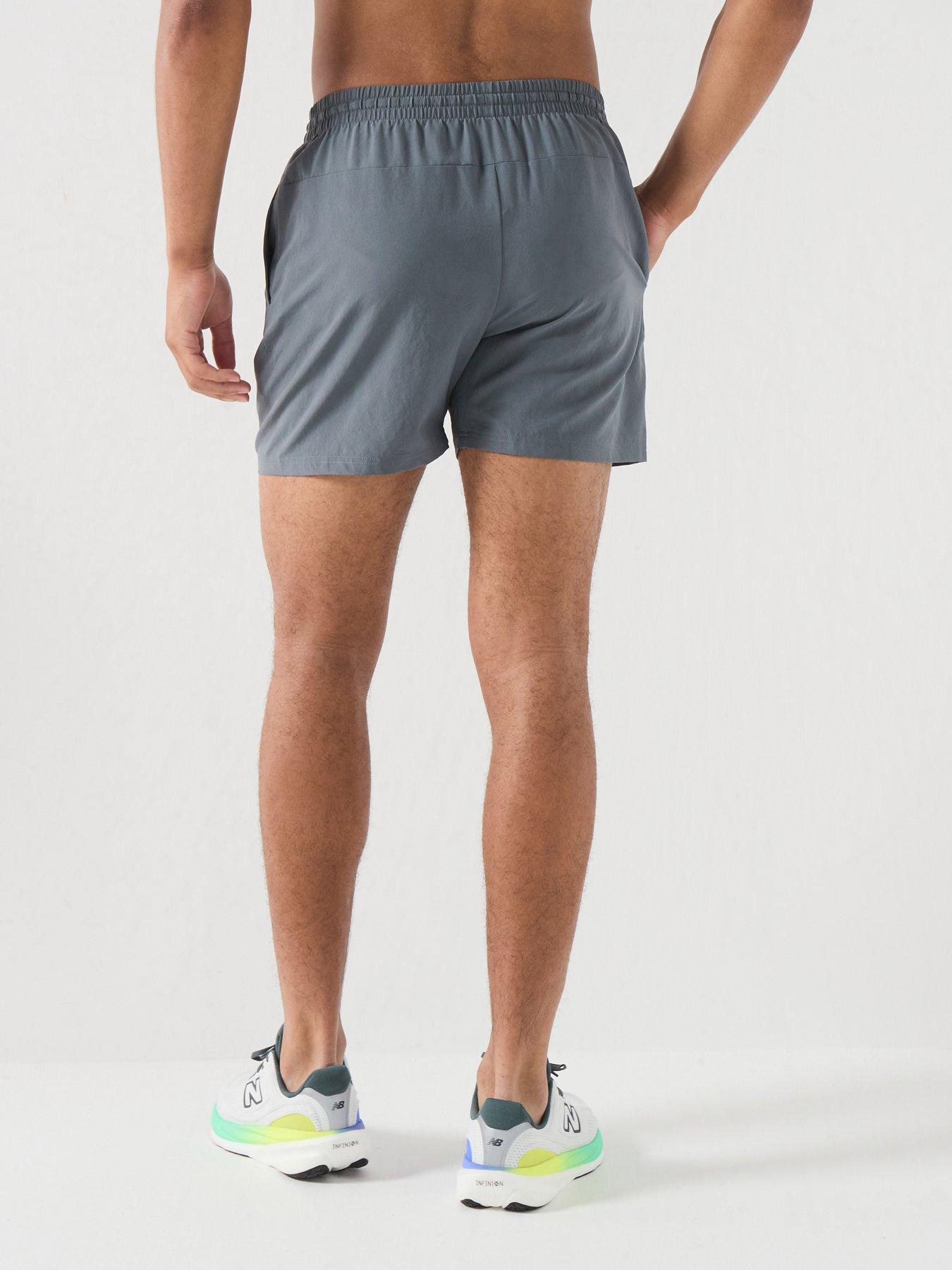 Image 2 of 6 of New Balance Mens Running Essential Lined 5Inch Shorts - Grey