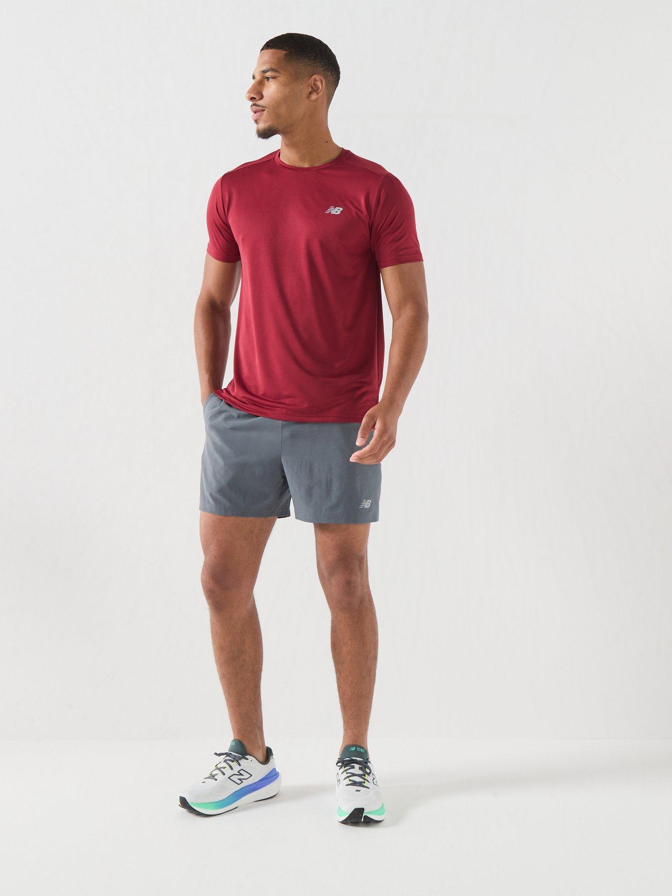 Image 3 of 6 of New Balance Mens Running Essential Lined 5Inch Shorts - Grey