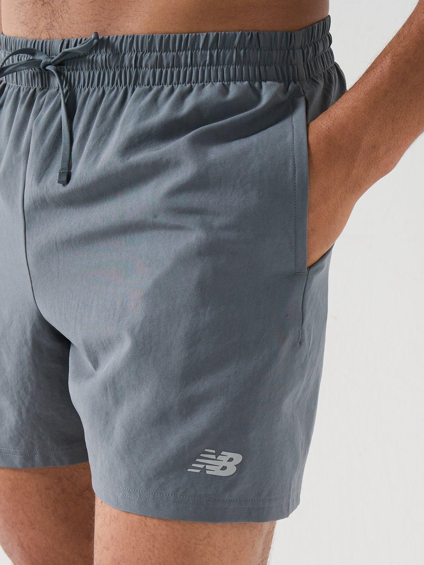 Image 4 of 6 of New Balance Mens Running Essential Lined 5Inch Shorts - Grey