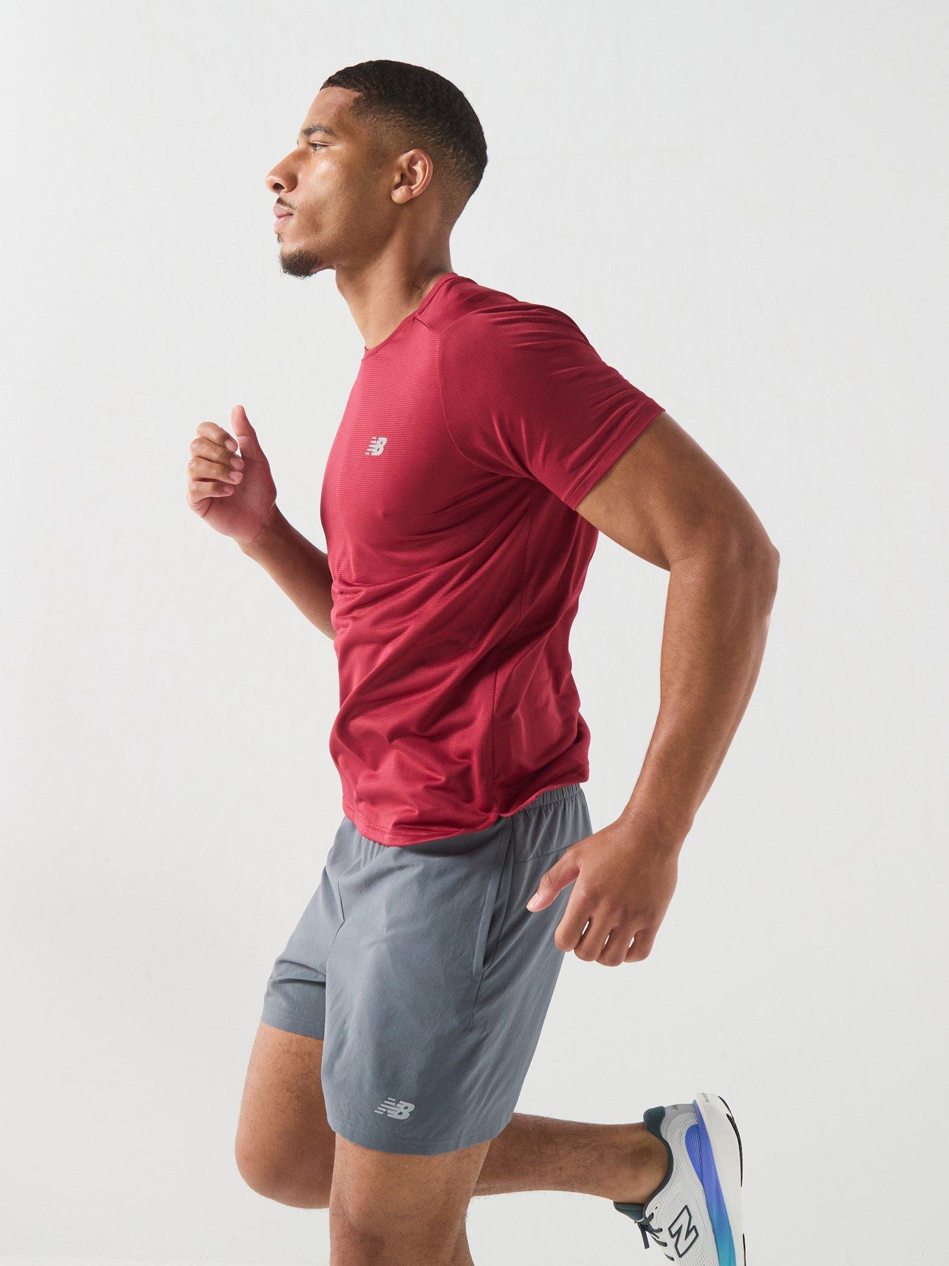 Image 5 of 6 of New Balance Mens Running Essential Lined 5Inch Shorts - Grey