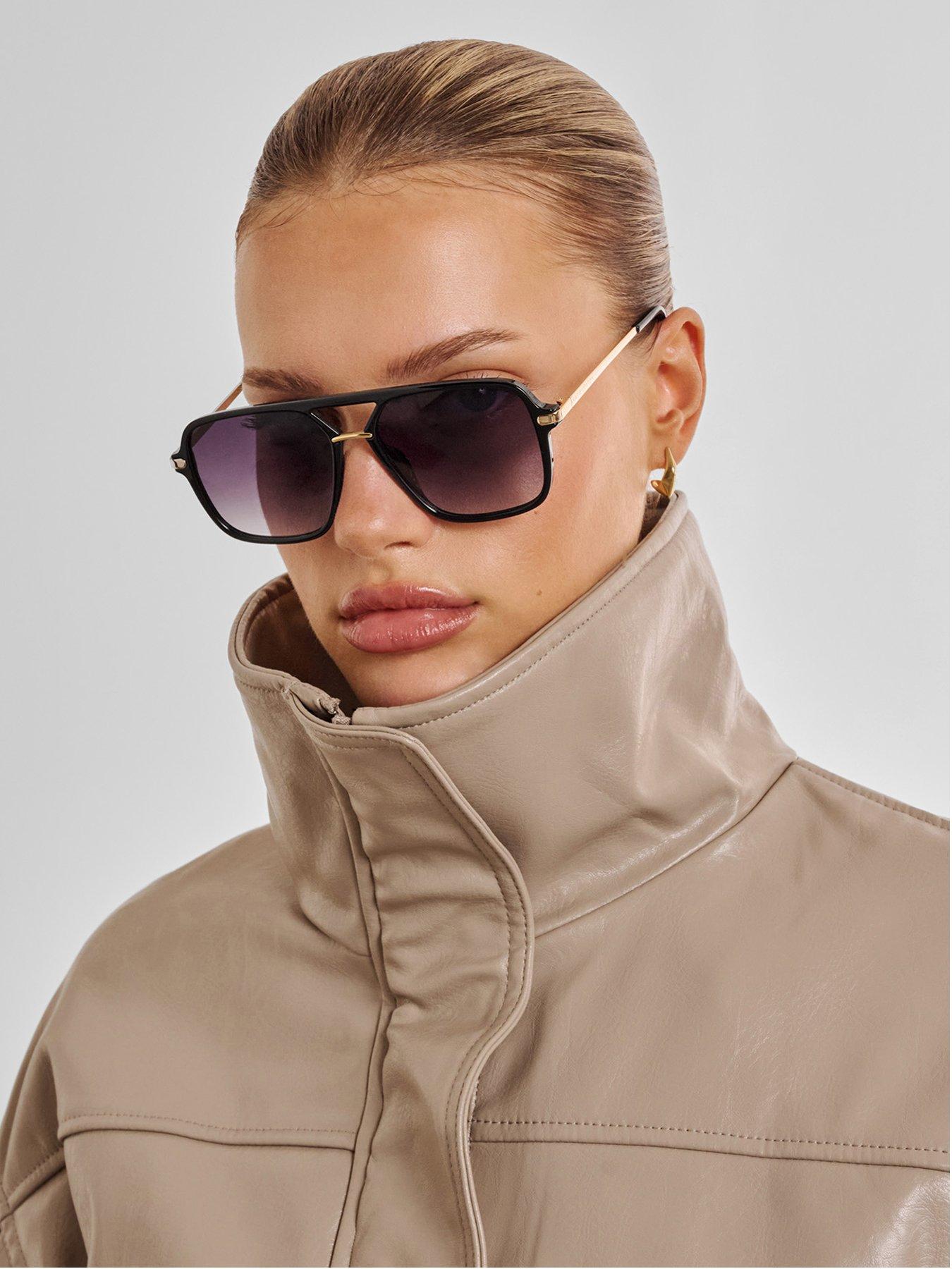 Image 1 of 6 of Katie Loxton St. Moritz Aviator Sunglasses - Black