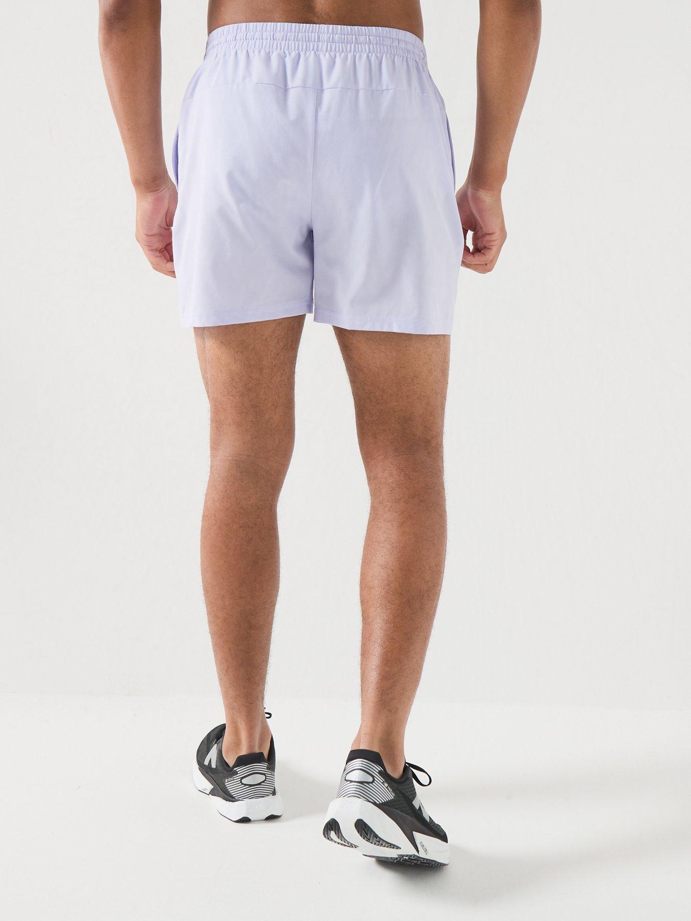 Image 2 of 5 of New Balance Mens Running Essential Lined 5 Inch Shorts - Purple