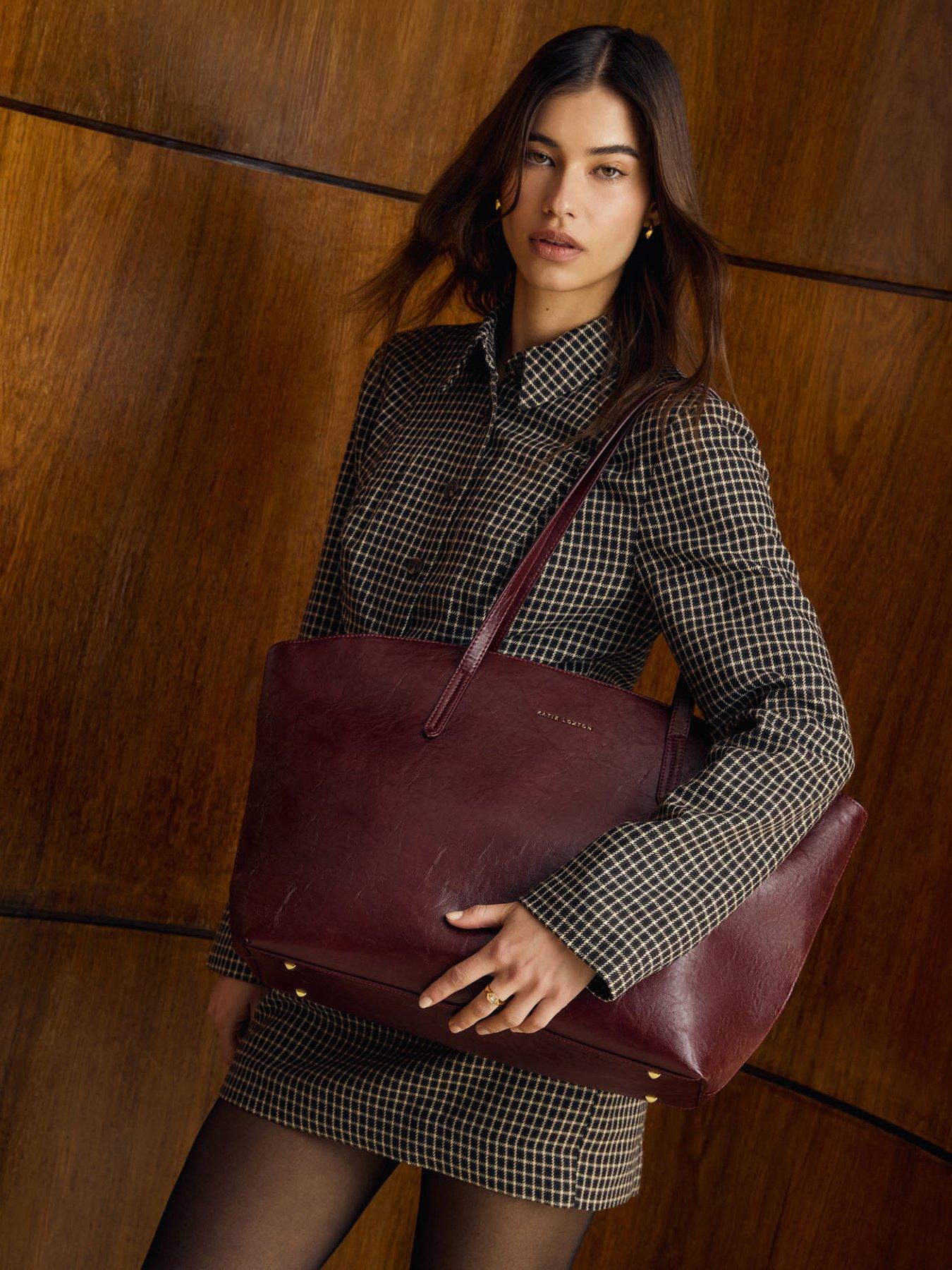 Katie Loxton Harlyn Work Tote Bag - Cherry Distressed | Very
