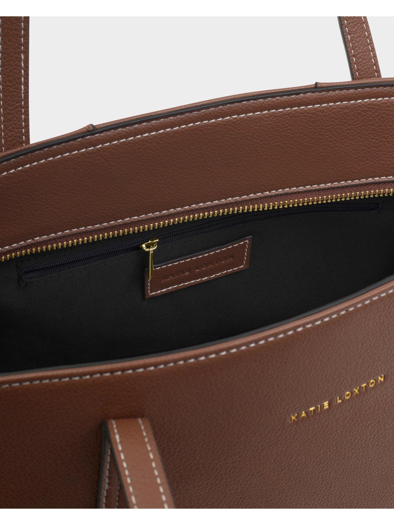Image 5 of 7 of Katie Loxton Harlyn Work Tote Bag - Chocolate