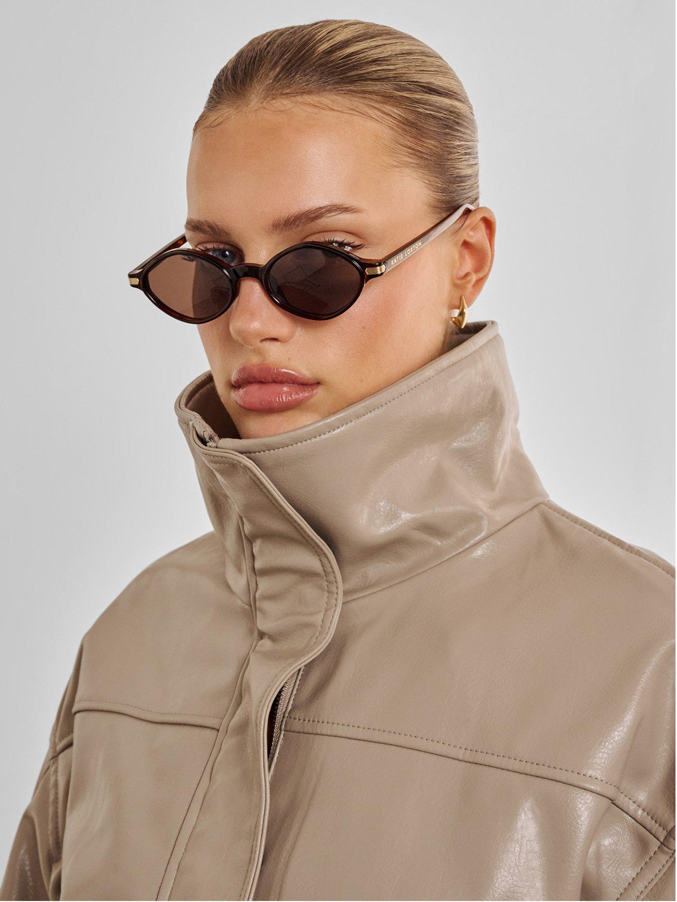 Katie Loxton Sevilla Slim Sunglasses - Dark Tortoiseshell
