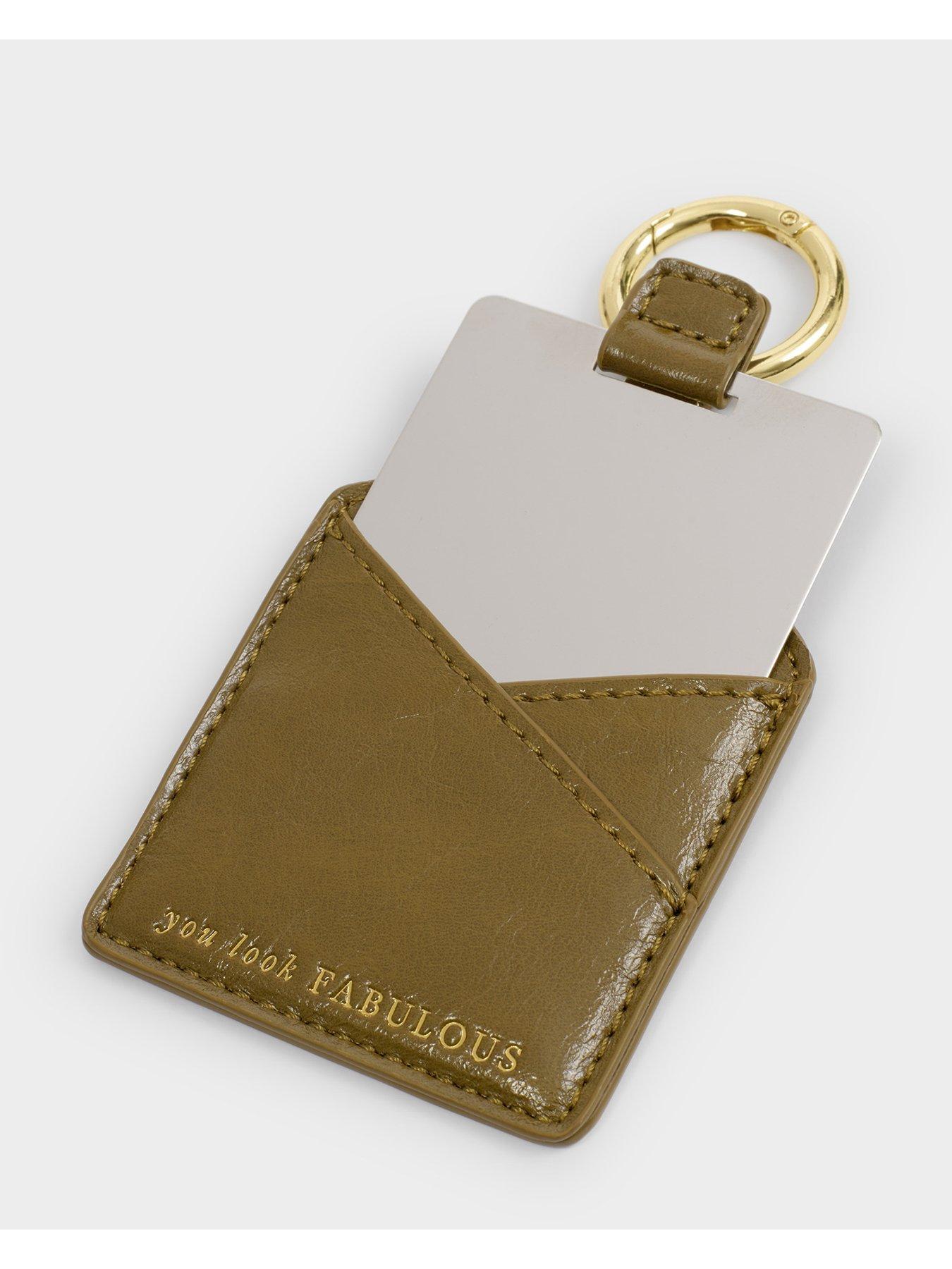 Image 2 of 4 of Katie Loxton Boxed 'you Look Fabulous' Mirror - Olive Distressed