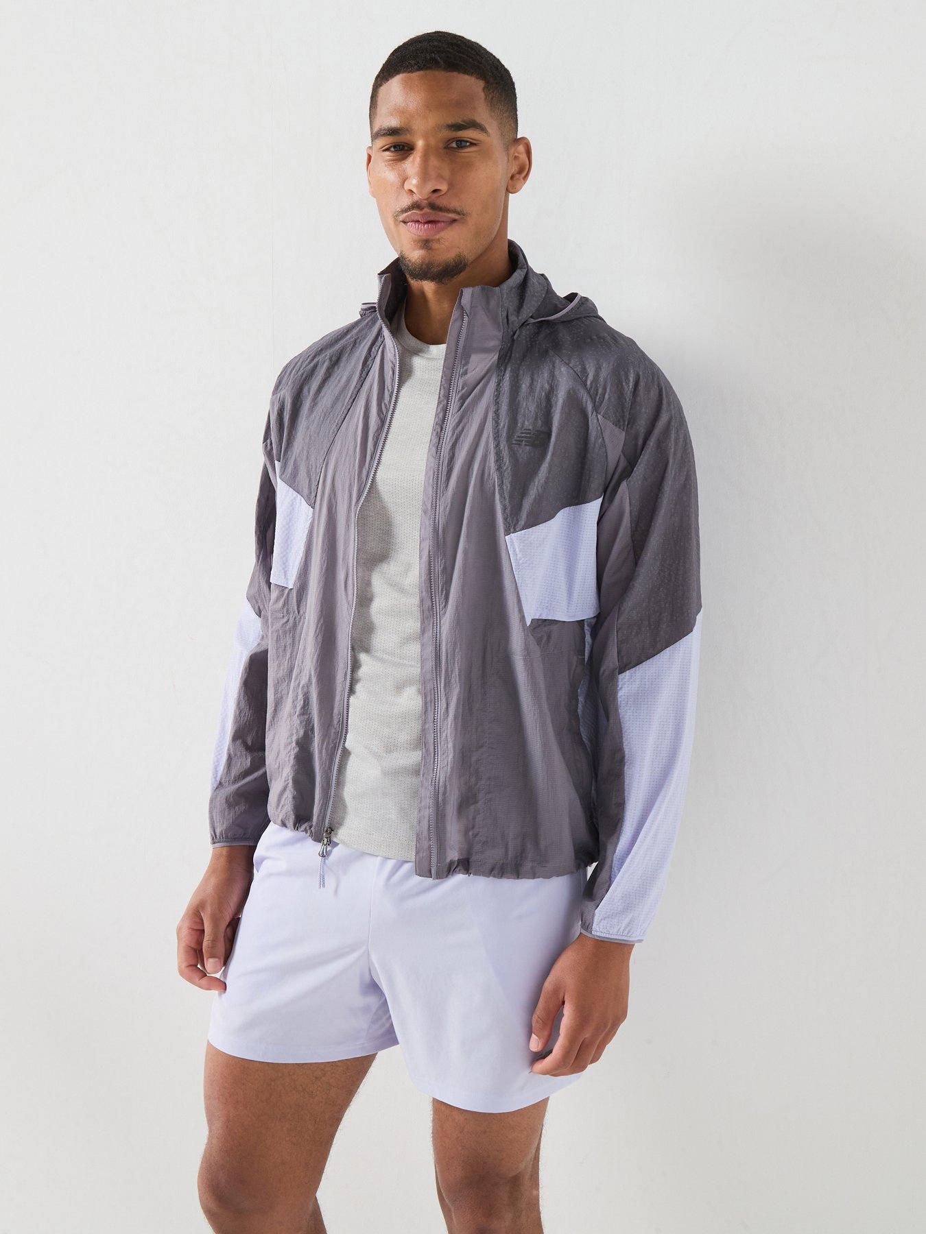 Image 1 of 6 of New Balance Mens Running Reflective Rc Jacket - Grey