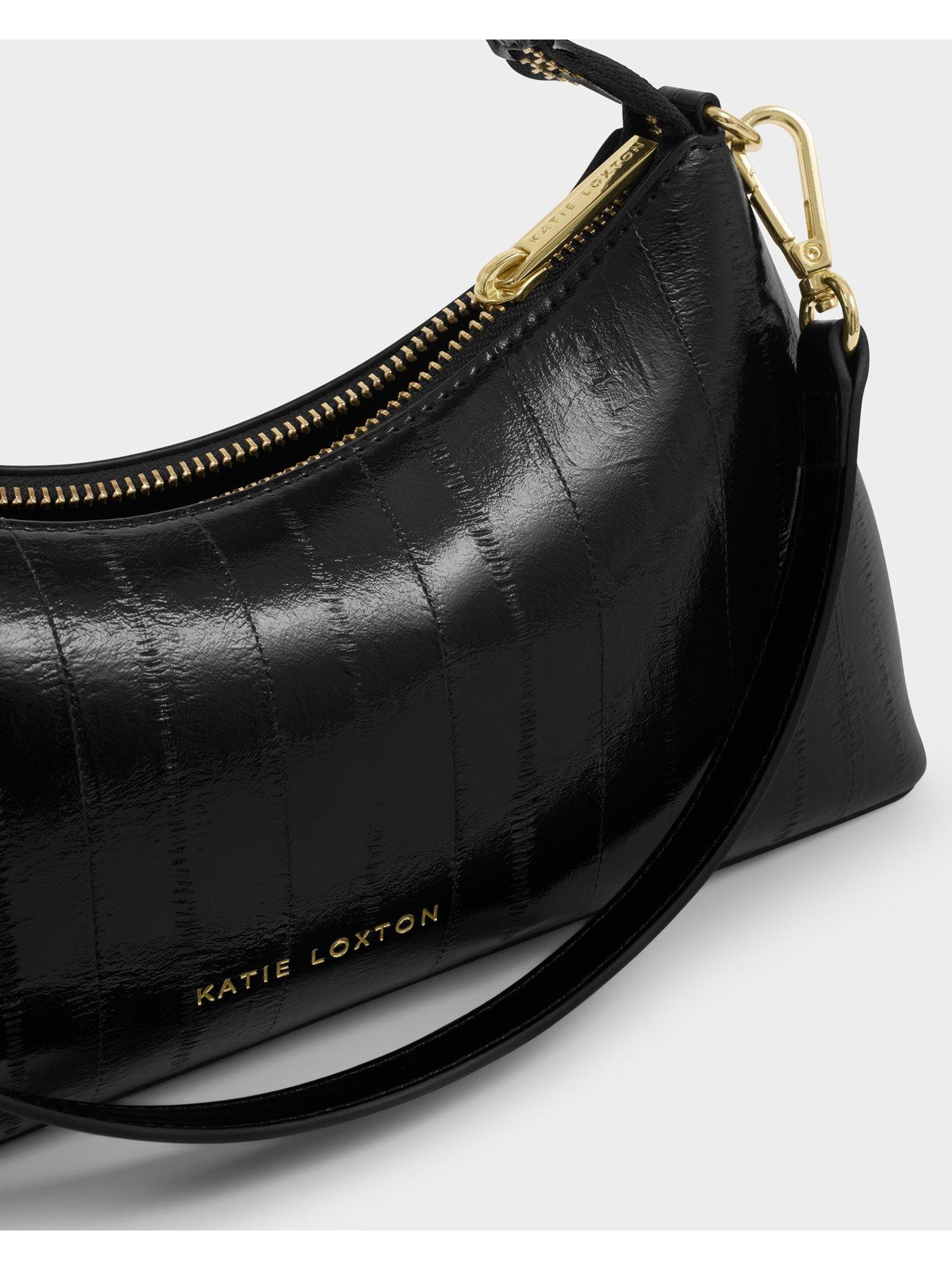 Image 5 of 6 of Katie Loxton Miley Small Shoulder Bag - Black Eel