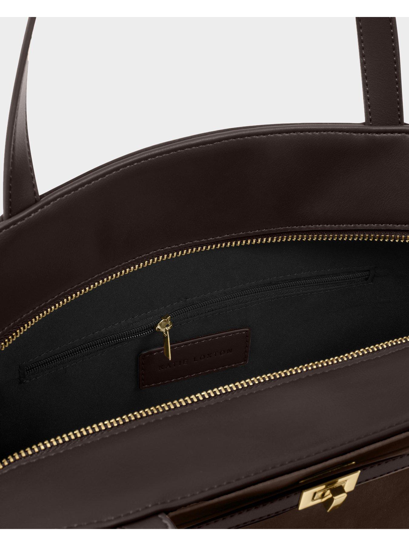 Image 4 of 7 of Katie Loxton Orin Tote Bag - Bitter Chocolate Suedette / Bitter Chocolate