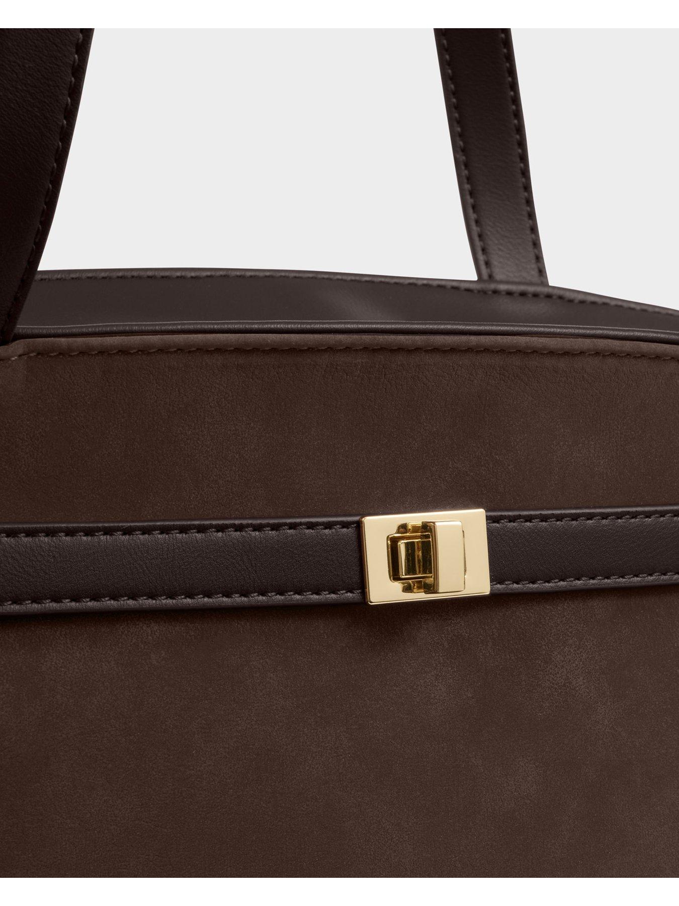 Image 5 of 7 of Katie Loxton Orin Tote Bag - Bitter Chocolate Suedette / Bitter Chocolate