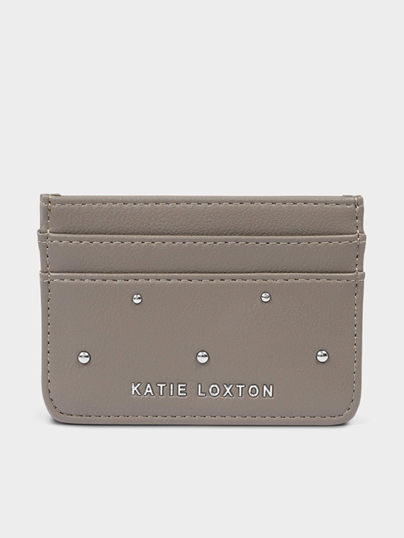Image 1 of 4 of Katie Loxton Avery Cardholder - Silver Mink Studded