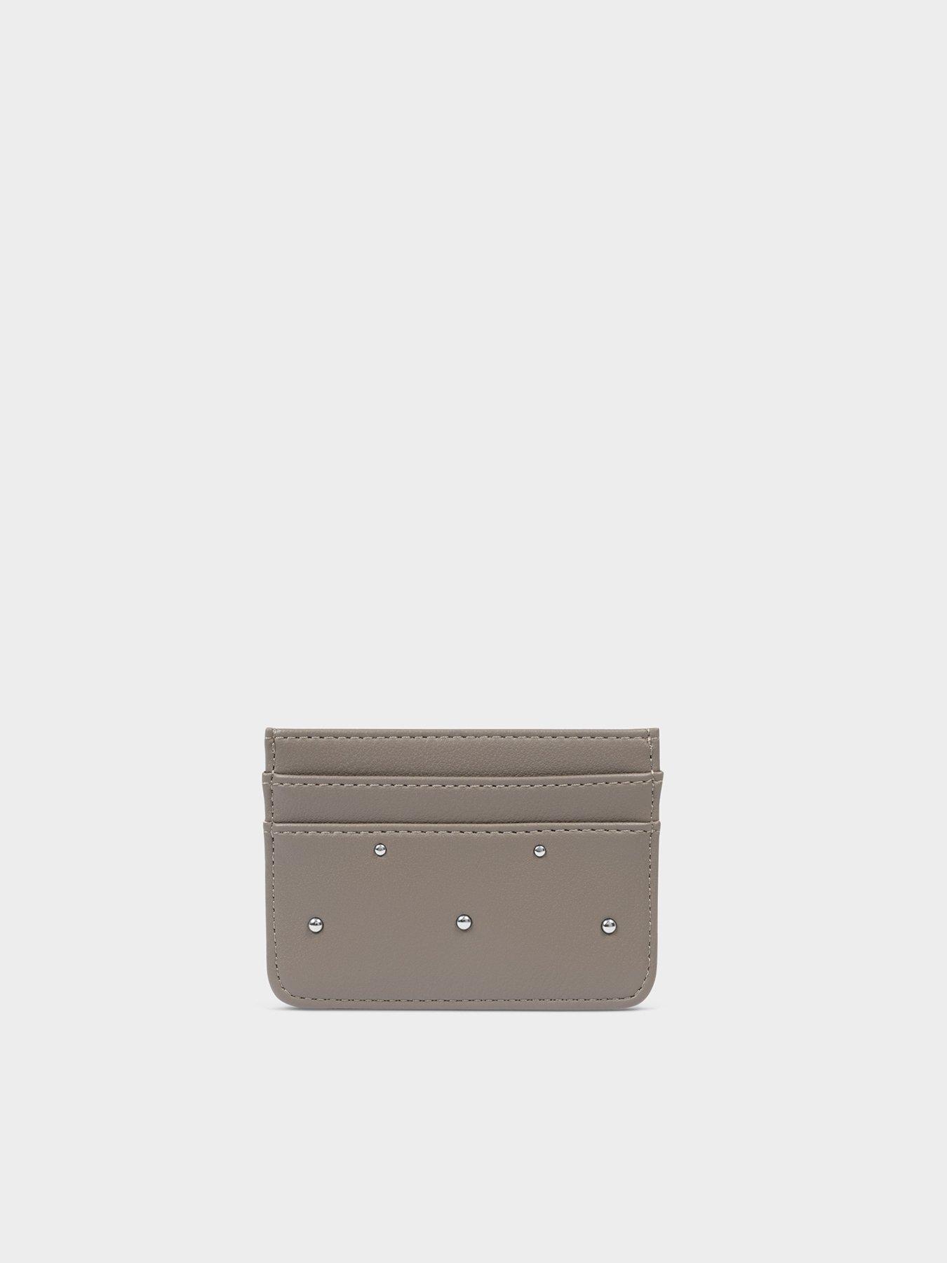 Image 2 of 4 of Katie Loxton Avery Cardholder - Silver Mink Studded