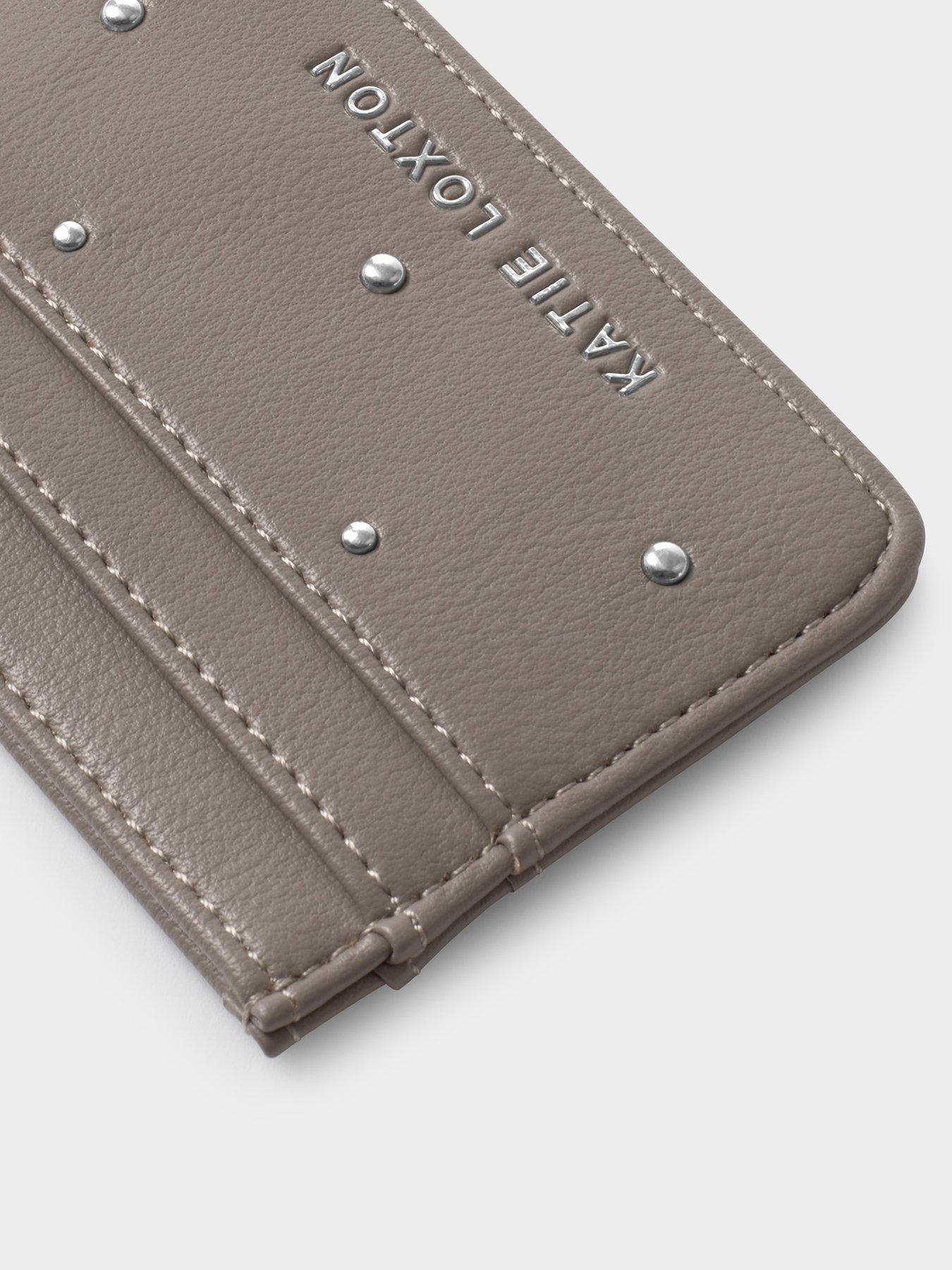 Image 3 of 4 of Katie Loxton Avery Cardholder - Silver Mink Studded