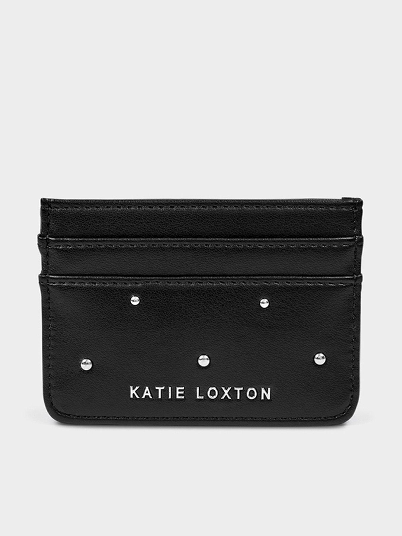 Image 1 of 4 of Katie Loxton Avery Cardholder - Black Studded