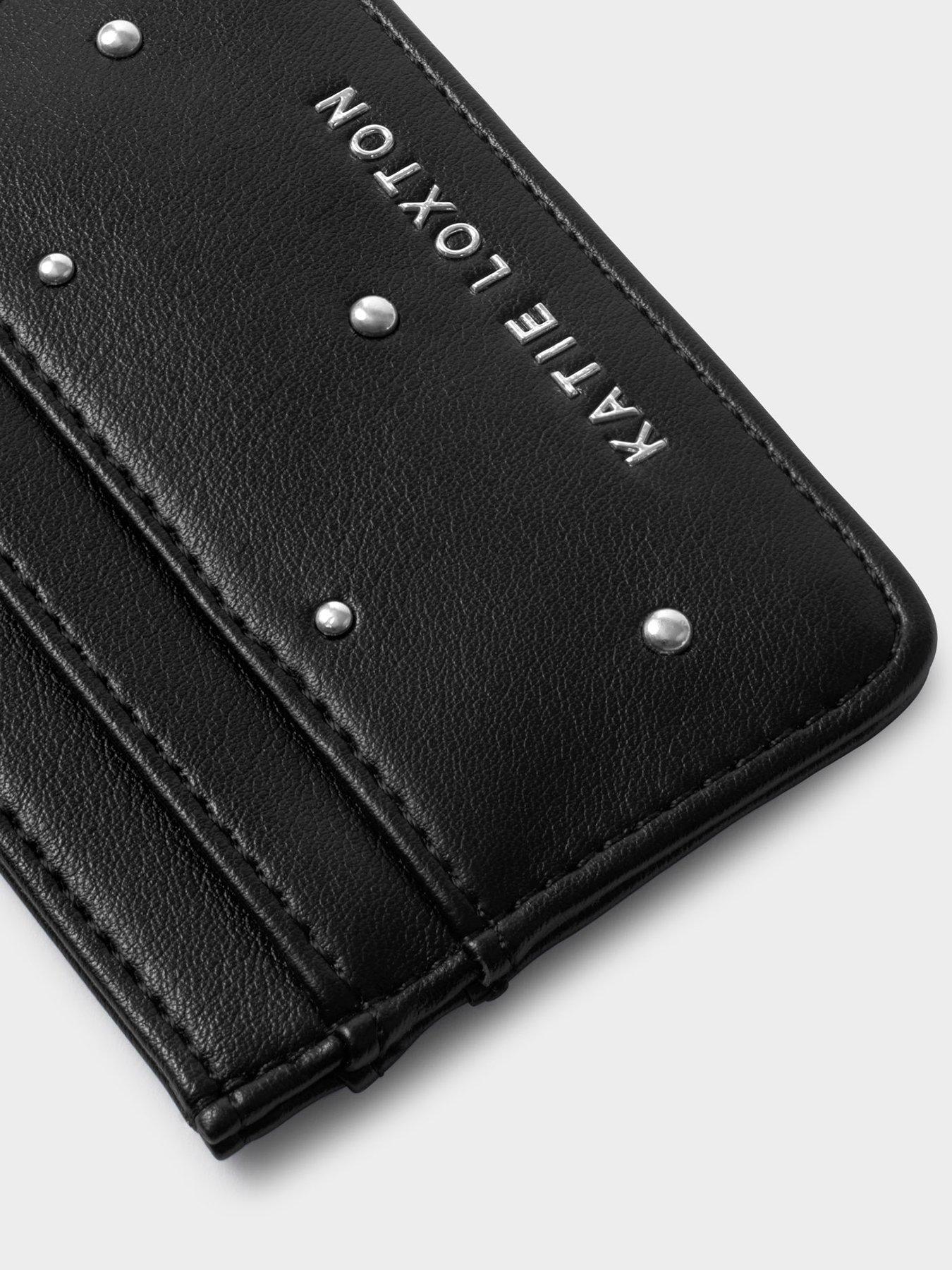 Image 3 of 4 of Katie Loxton Avery Cardholder - Black Studded